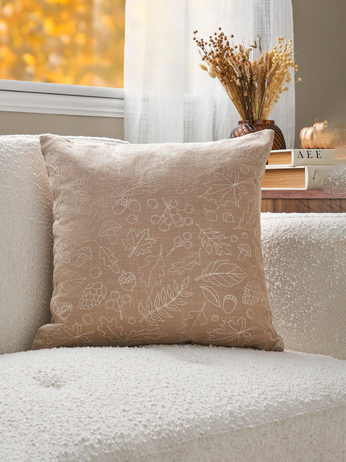 Very Home Autumn Leaves Cushion
