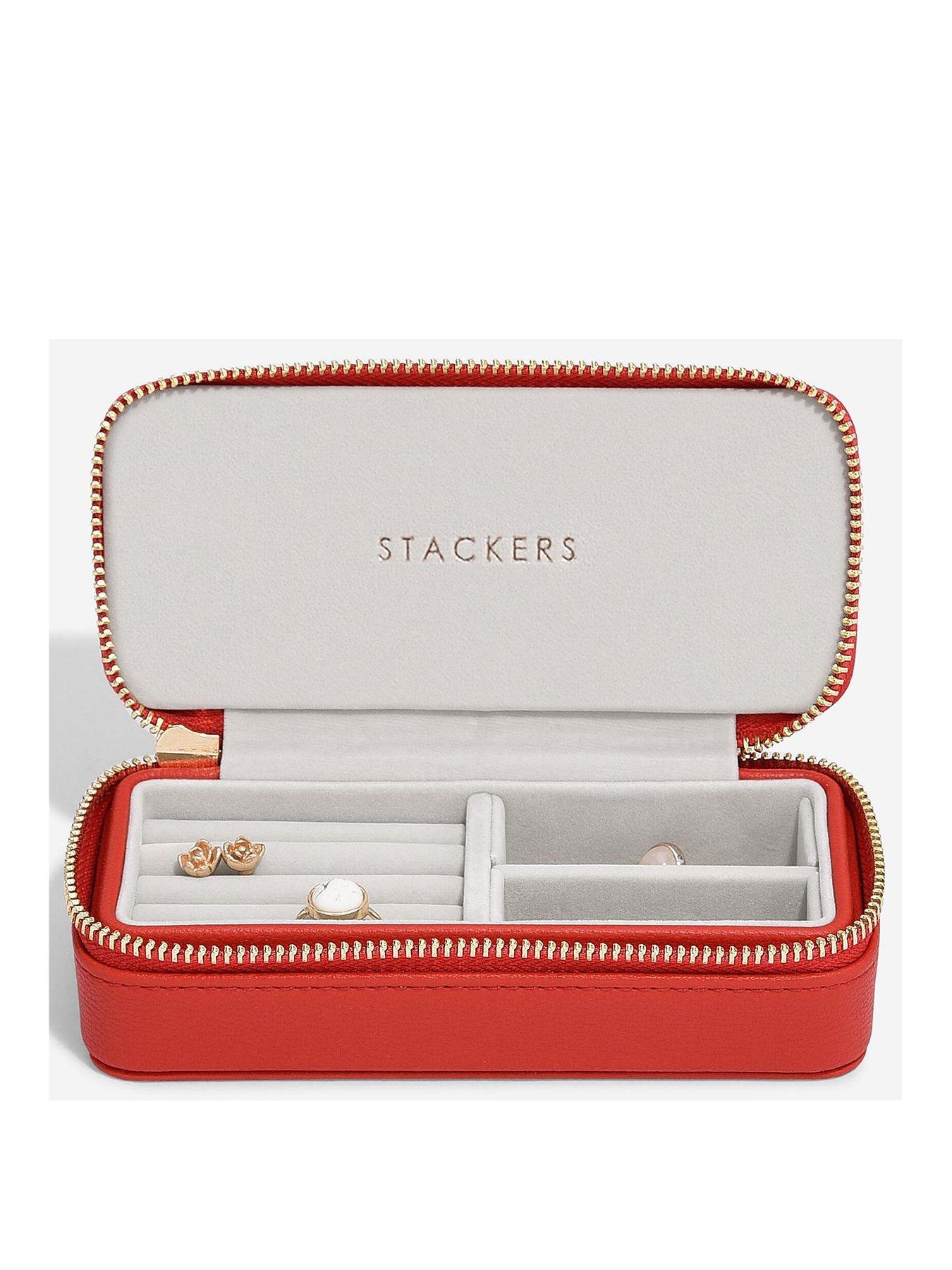 Stackers Red Medium Travel Jewellery Box