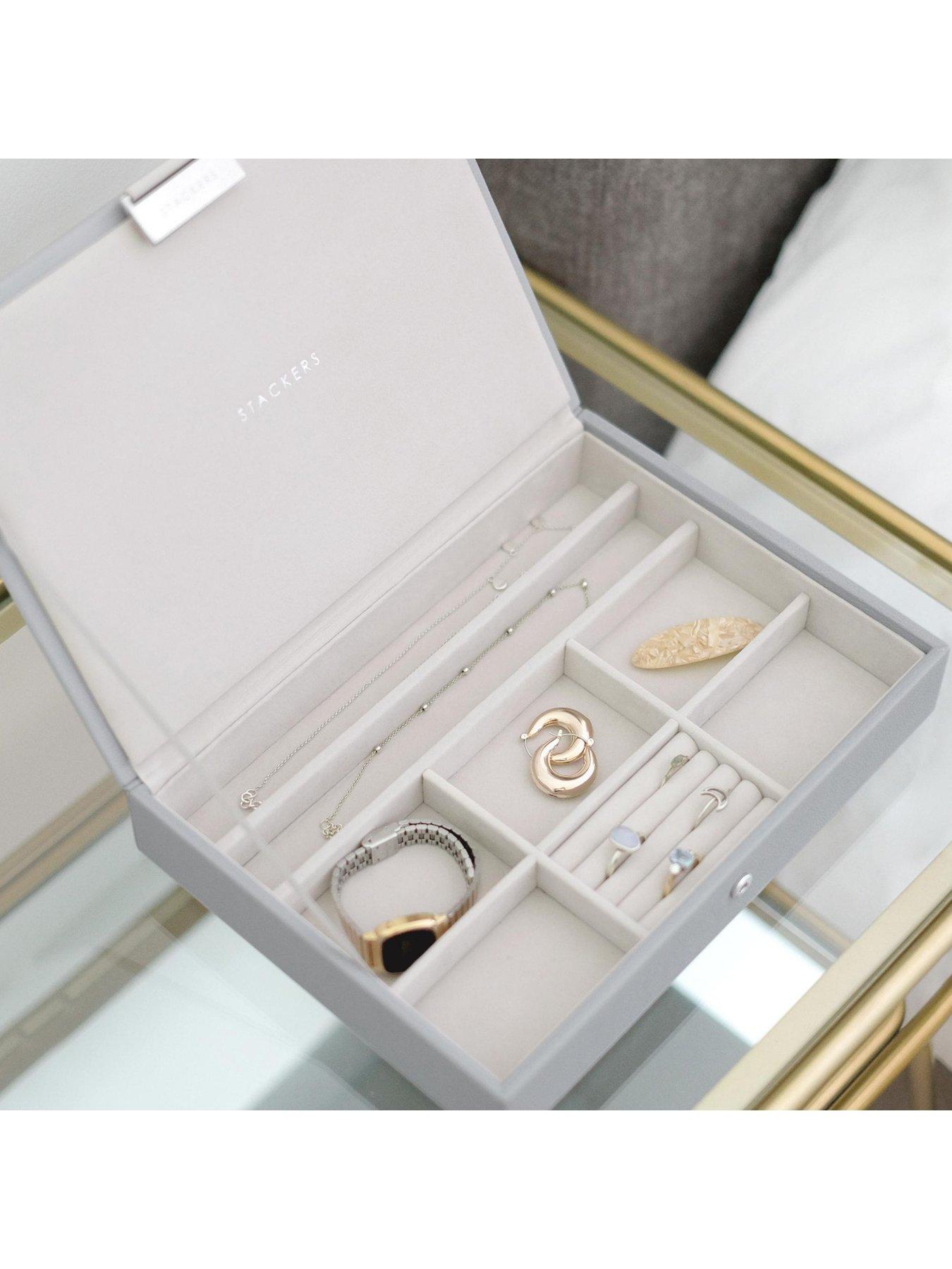 Image 2 of 3 of Stackers Pebble Grey Classic Jewellery Box Lid