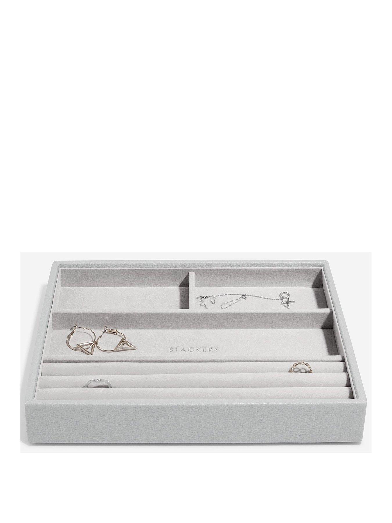 Stackers Pebble Grey Classic Ring Bracelet  Tray