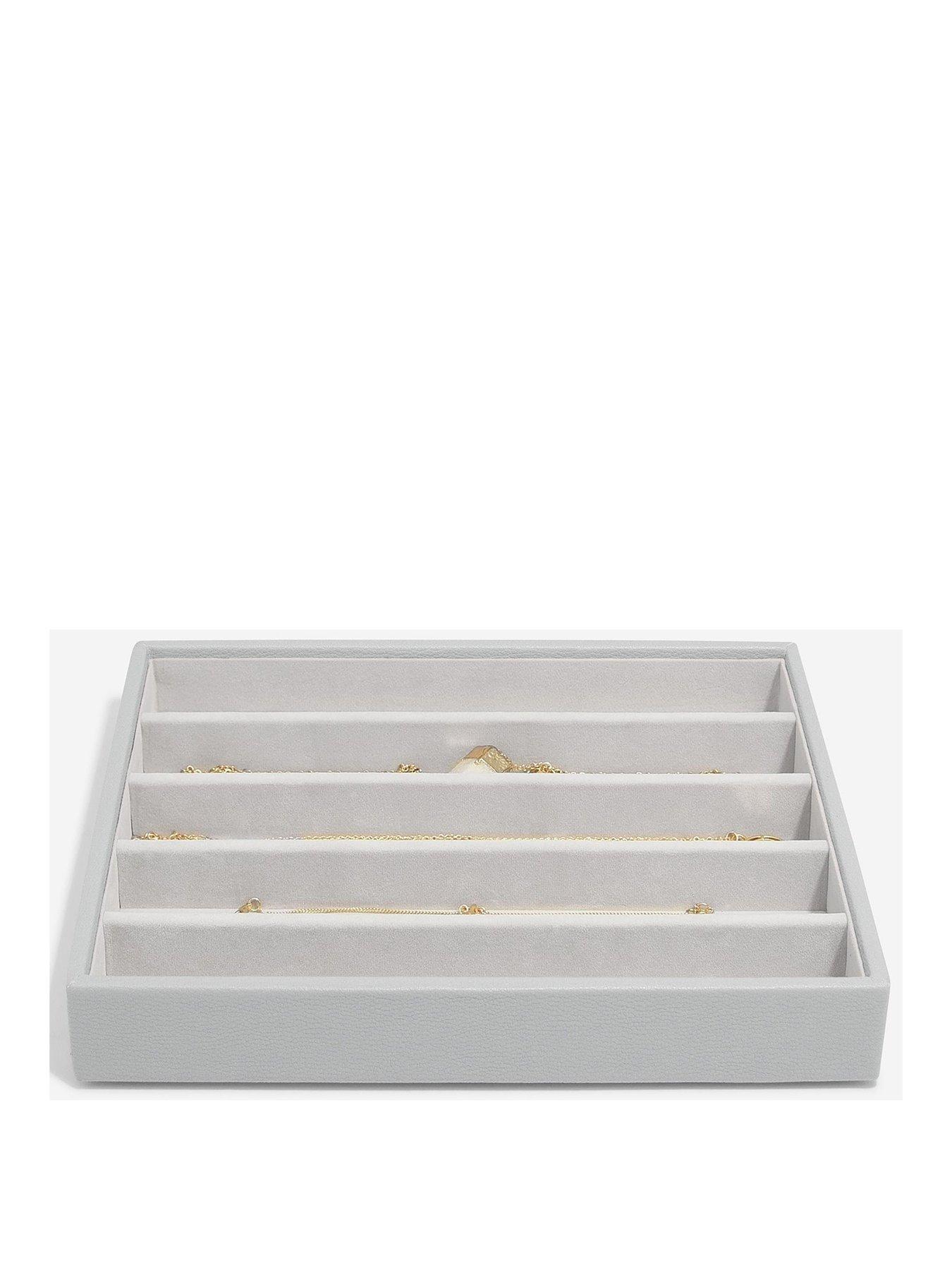 Stackers Pebble Grey Classic Necklace  Tray