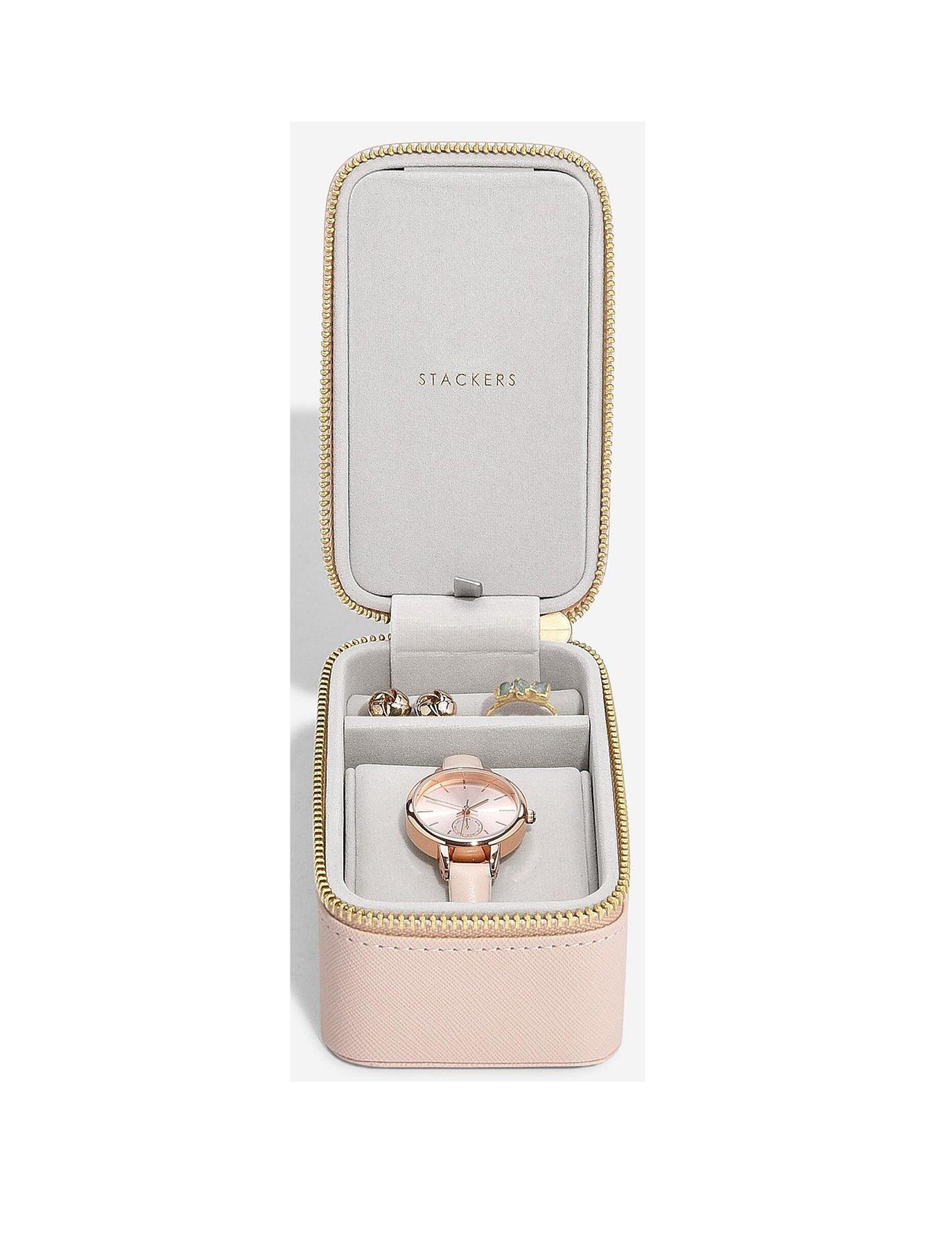 Stackers Blush Pink Jewellery & Watch Box