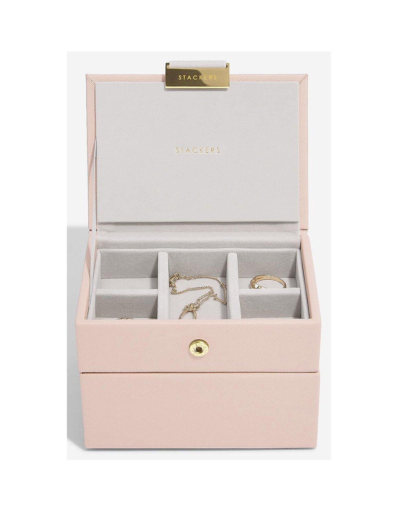 Stackers Blush Pink Micro Jewellery Box