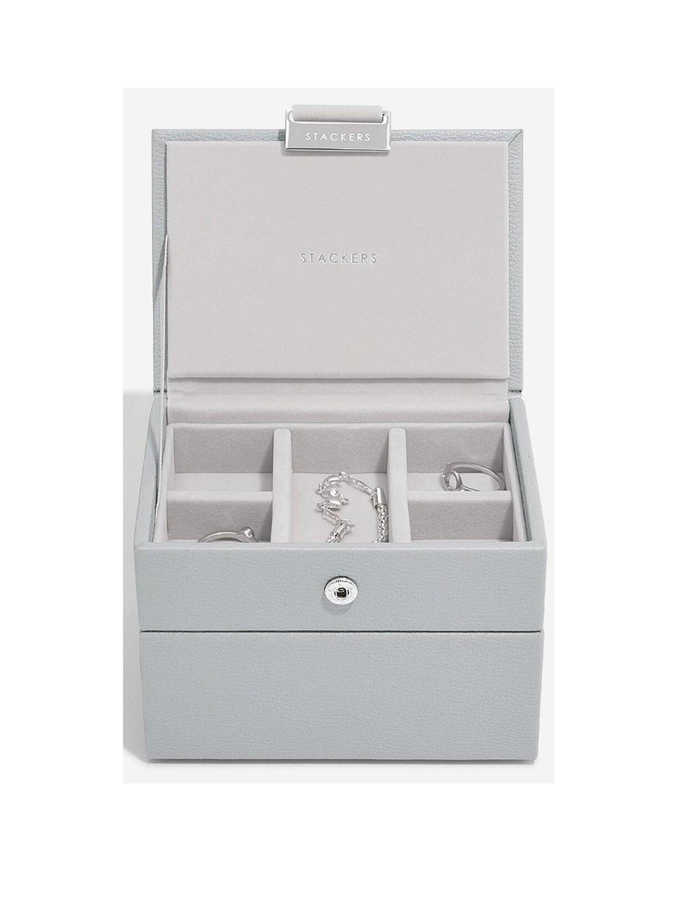Stackers Pebble Grey Micro Jewellery Box
