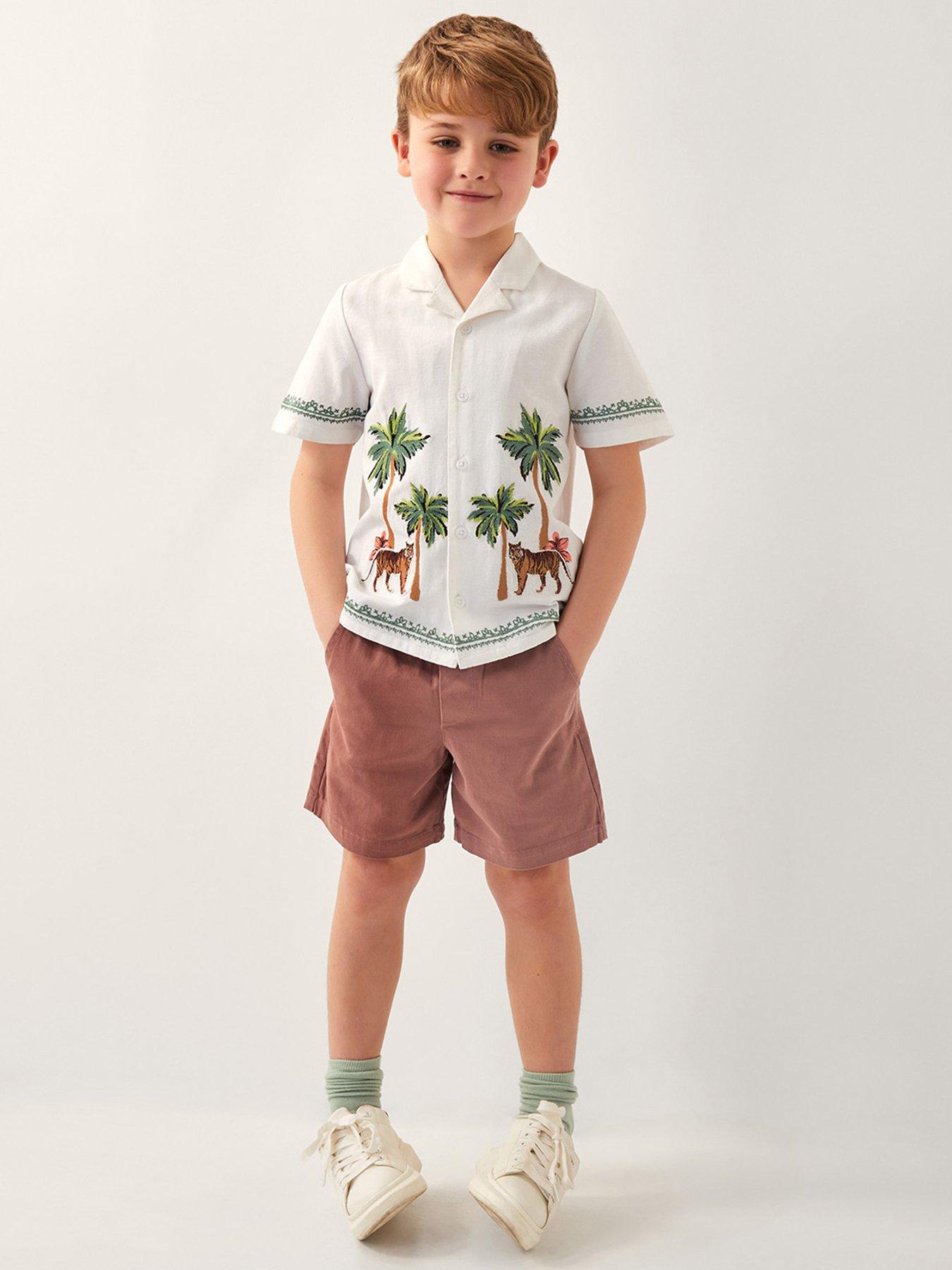 undefined Boys Pull On Shorts - Red