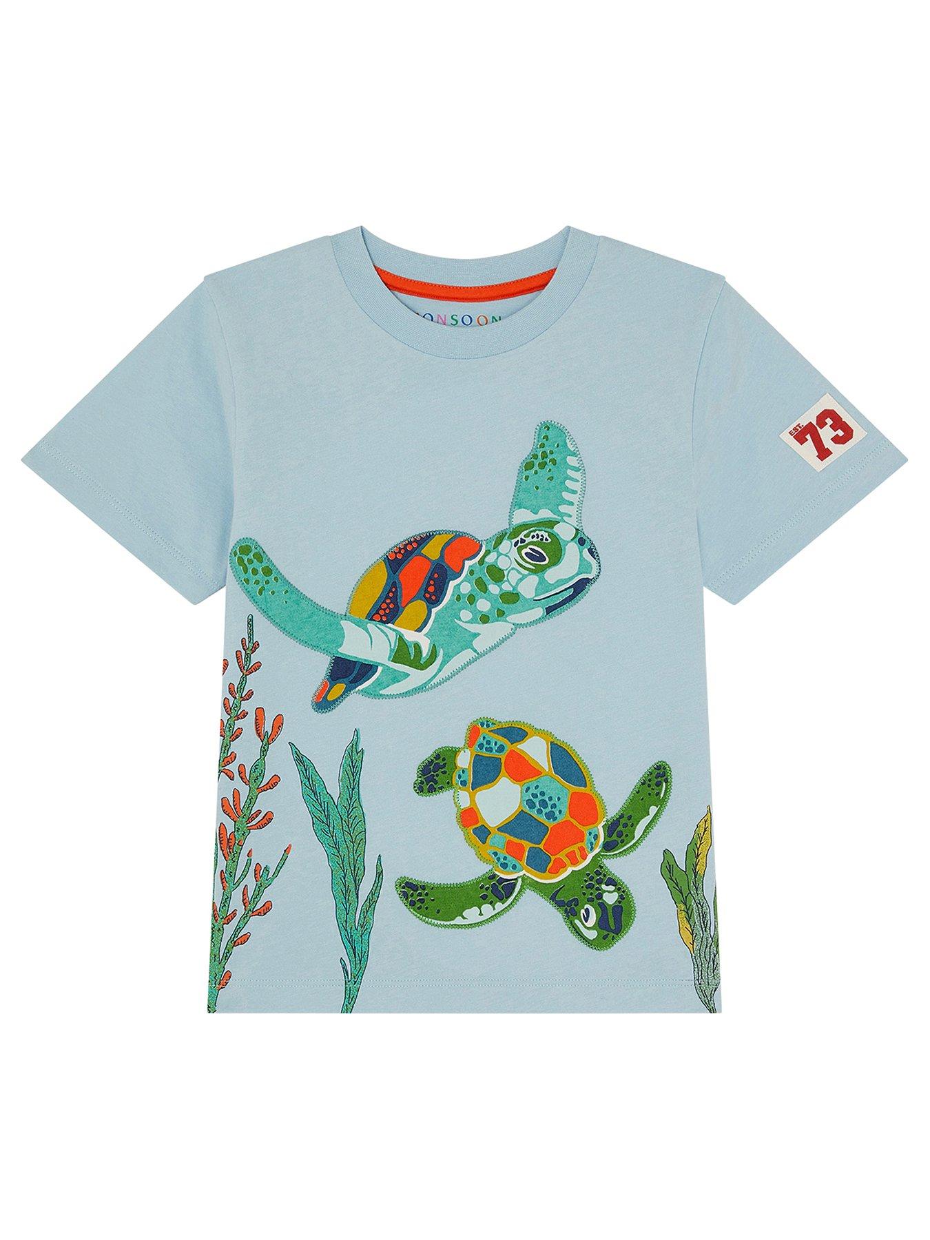 undefined Boys Turtle Short Sleeve Tshirt - Blue