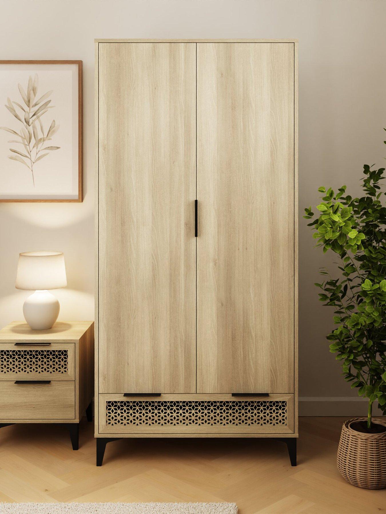 GFW Ezra 2 Door Wardrobe Oak