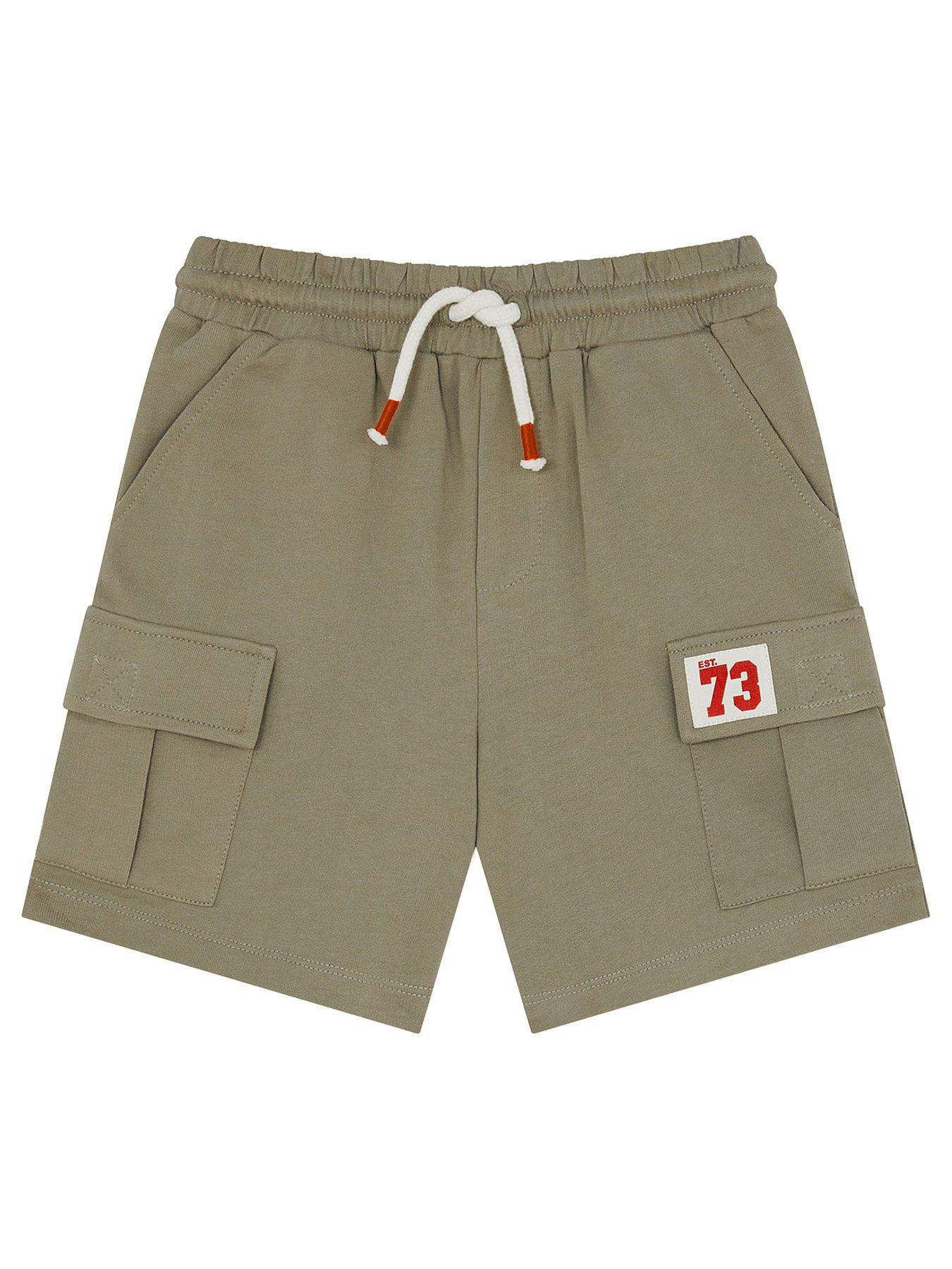 undefined Boys Jersey Cargo Shorts - Khaki