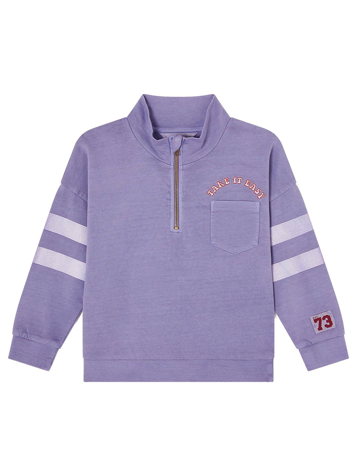 undefined Boys Half Zip Sweat - Blue