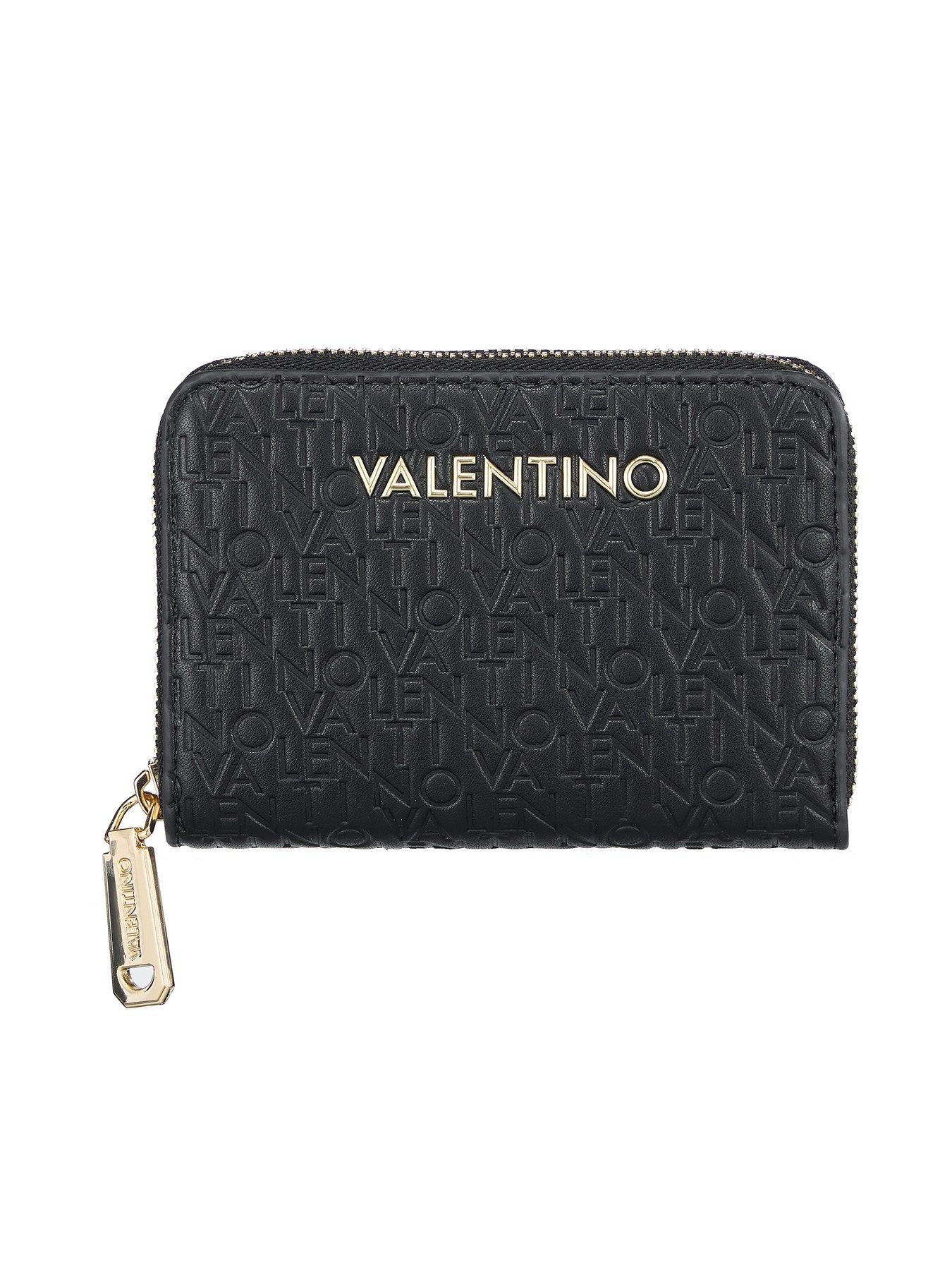 Valentino Falak Re Zip Around Wallet - Black