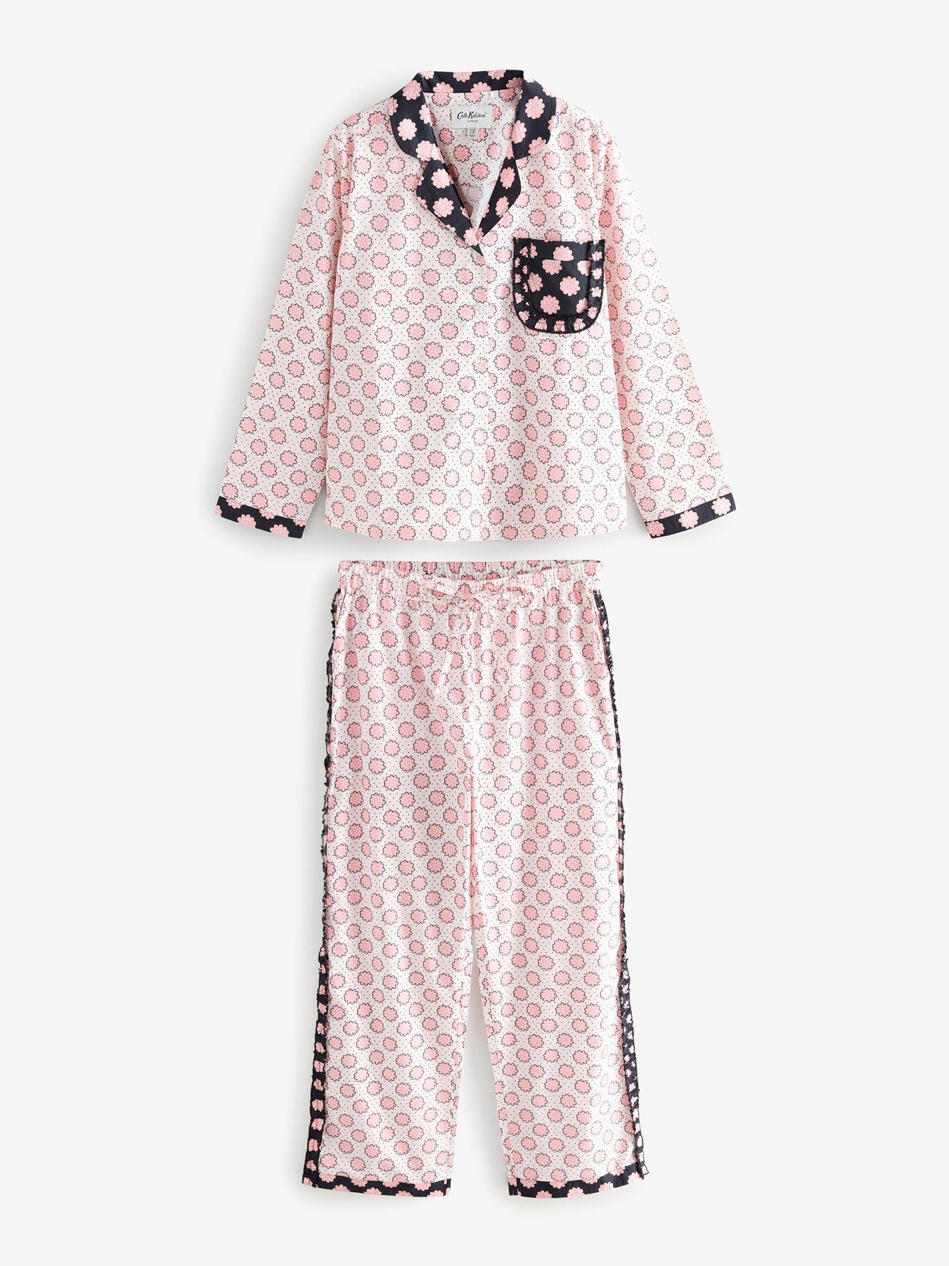 Cath Kidston Pj Button Ecru Posey - Grey