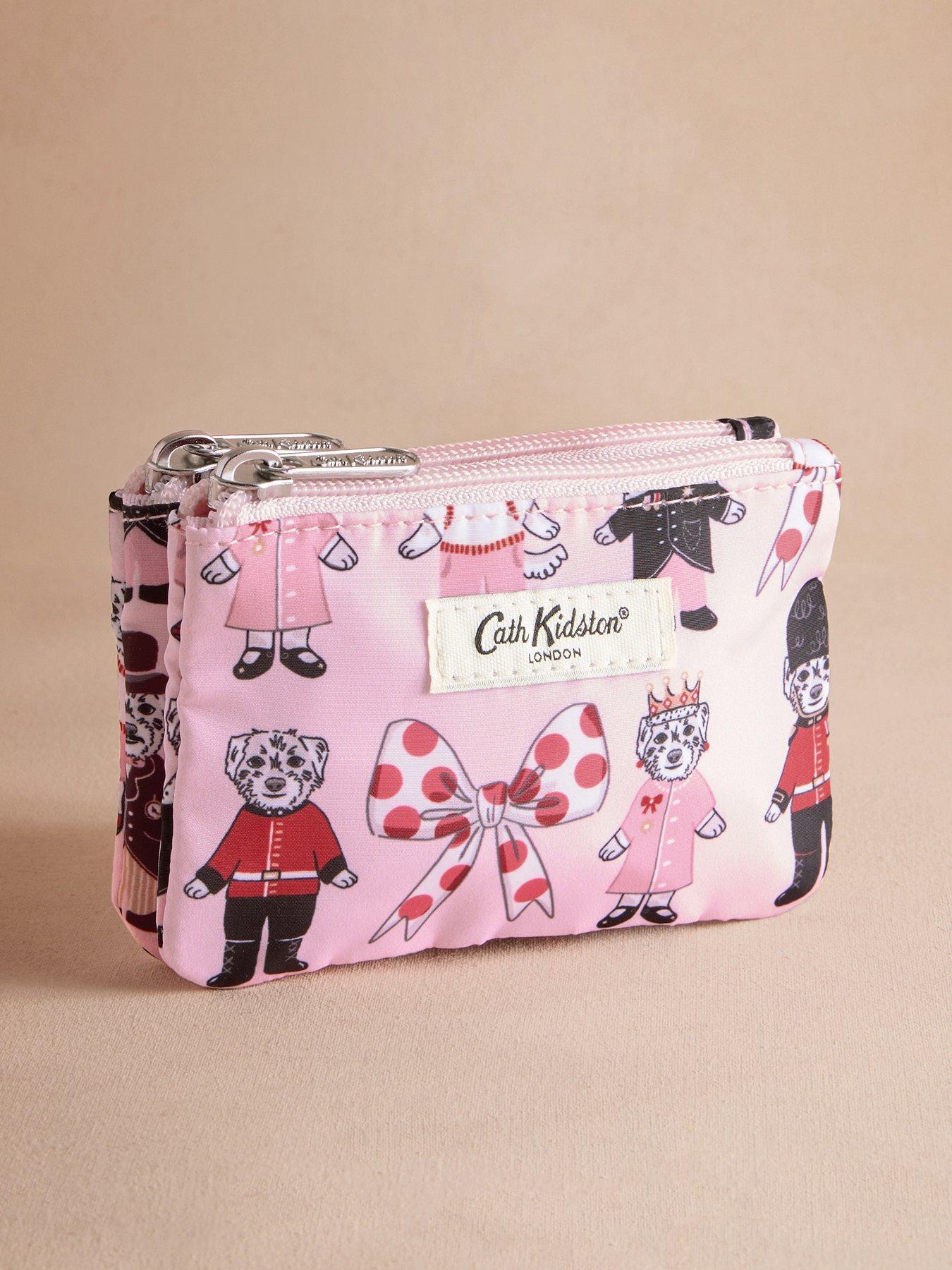undefined London Dogs Double Zip Purse - Pink