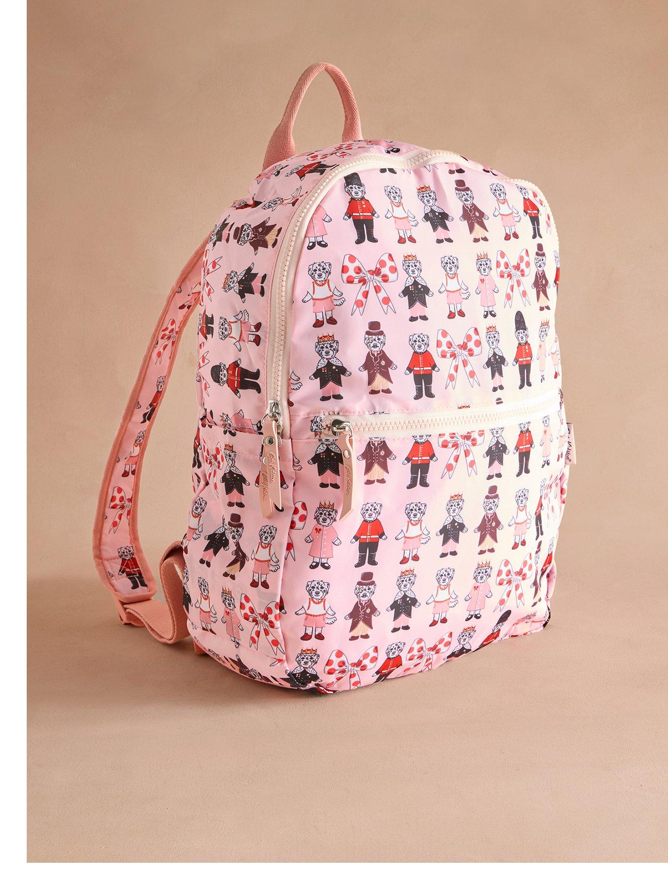 undefined London Dogs Print Foldaway Backpack - Pink