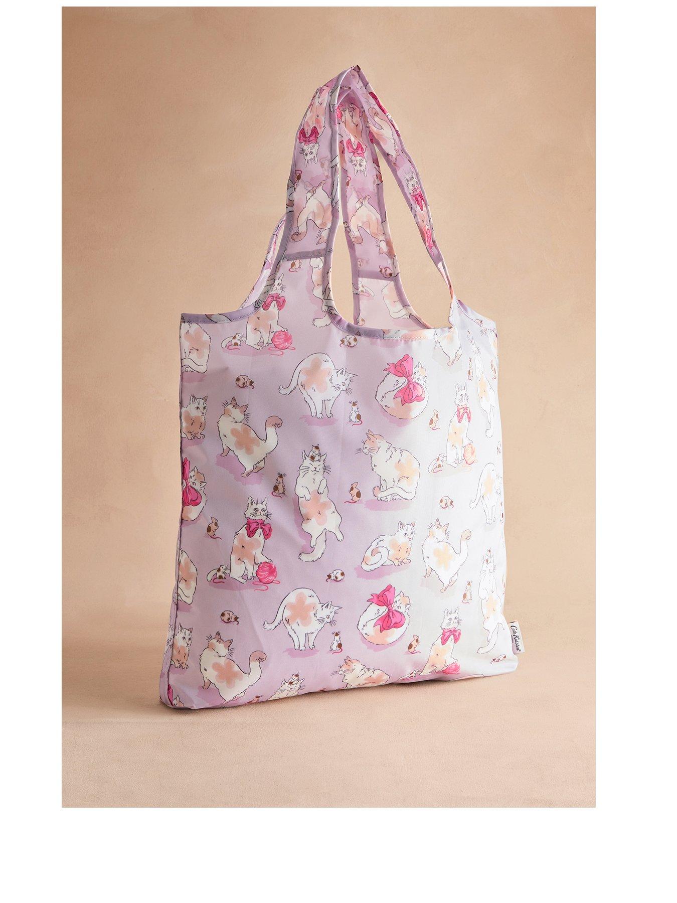 undefined Cats  &  Mouse Foldaway Tote Bag - Pink