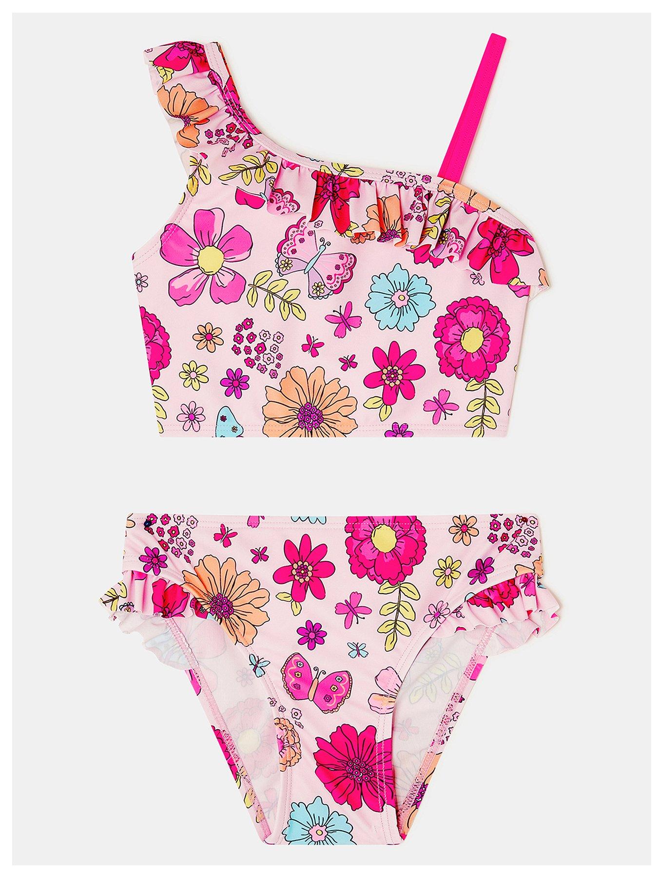 undefined Girls Retro Bloom Tankini - Multi