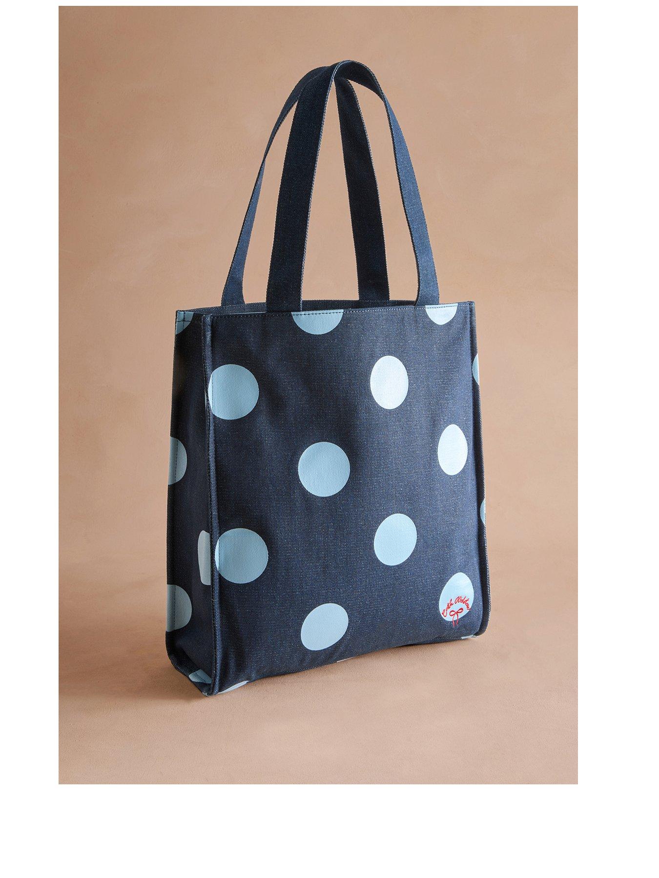 undefined Denim Spot Large Coated Book Bag - Blue