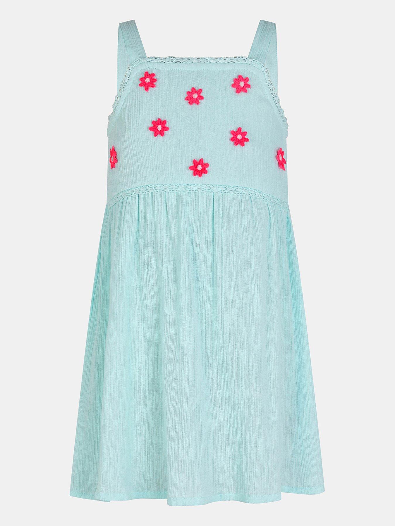 undefined Girls Flower Dress - Blue