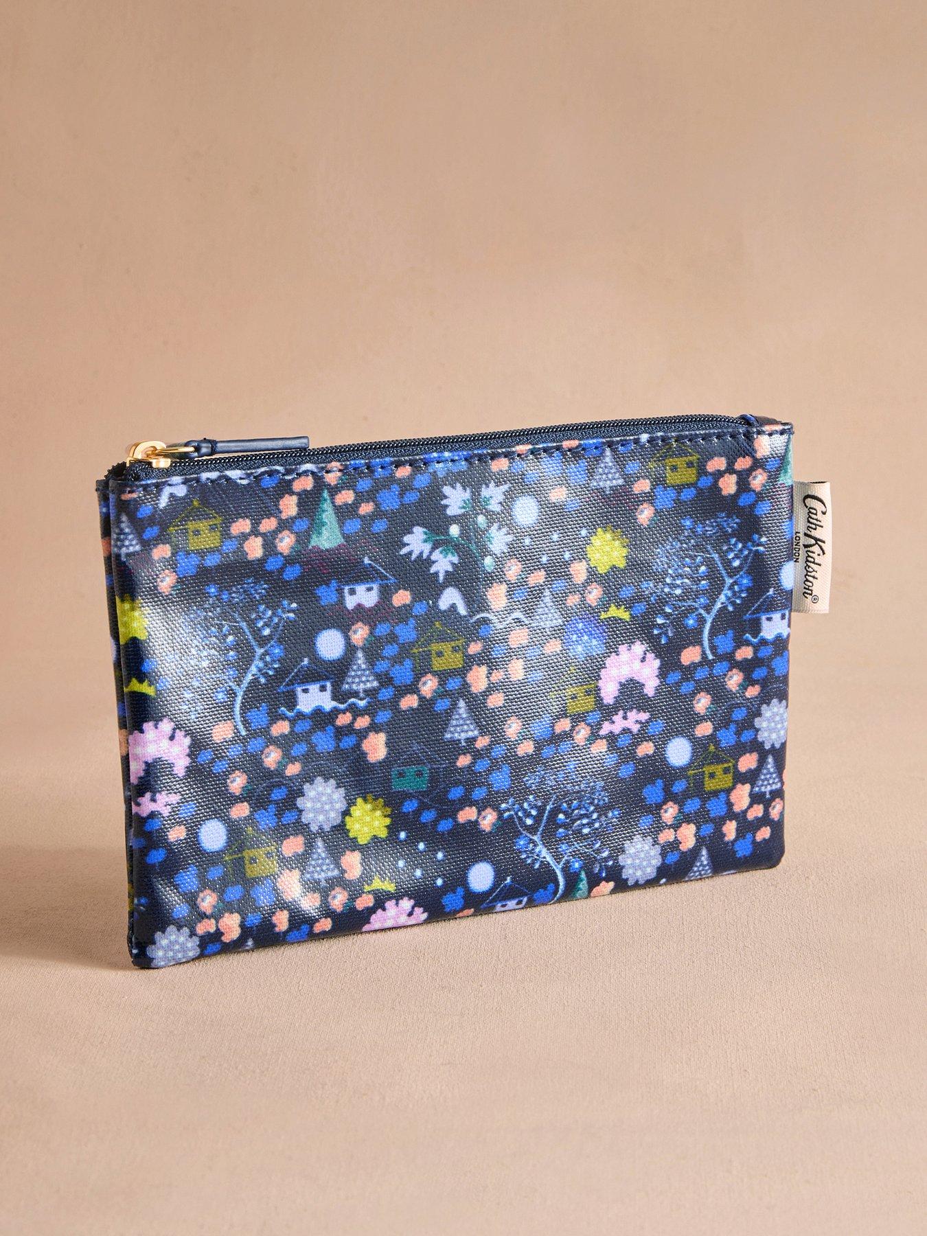 undefined Tiny Town Zip-up Purse - Navy