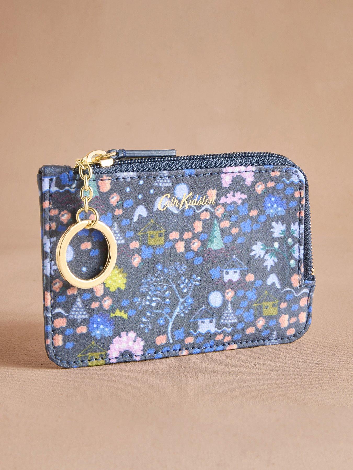 undefined Tiny Town Card Coin Purse - Navy