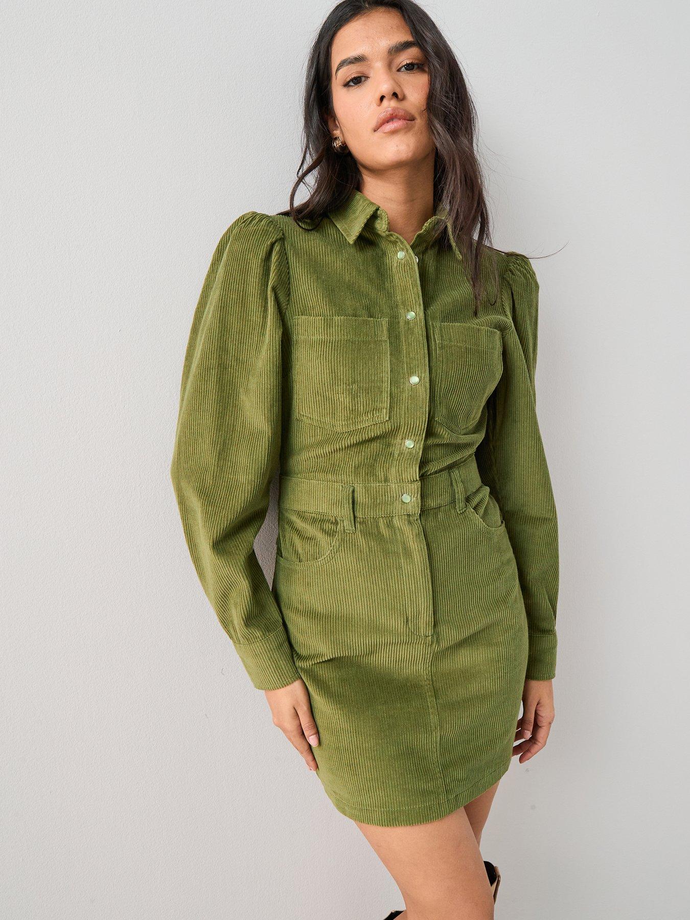 slim fit dress slacks Liv - Cord Mini Dress main image 1