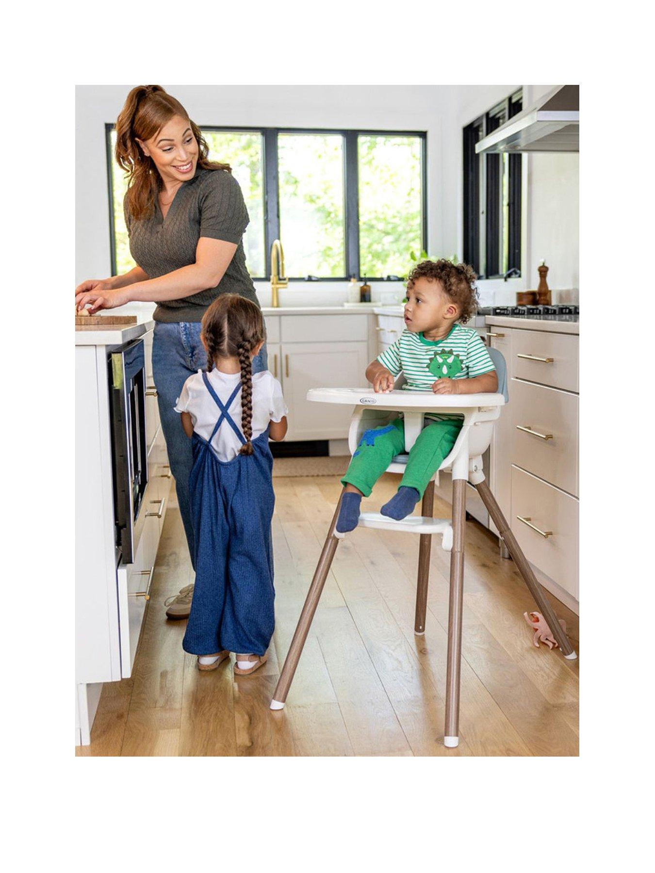 Image 2 of 8 of Graco Presti 3-in-1 Highchair - Dusty Rose