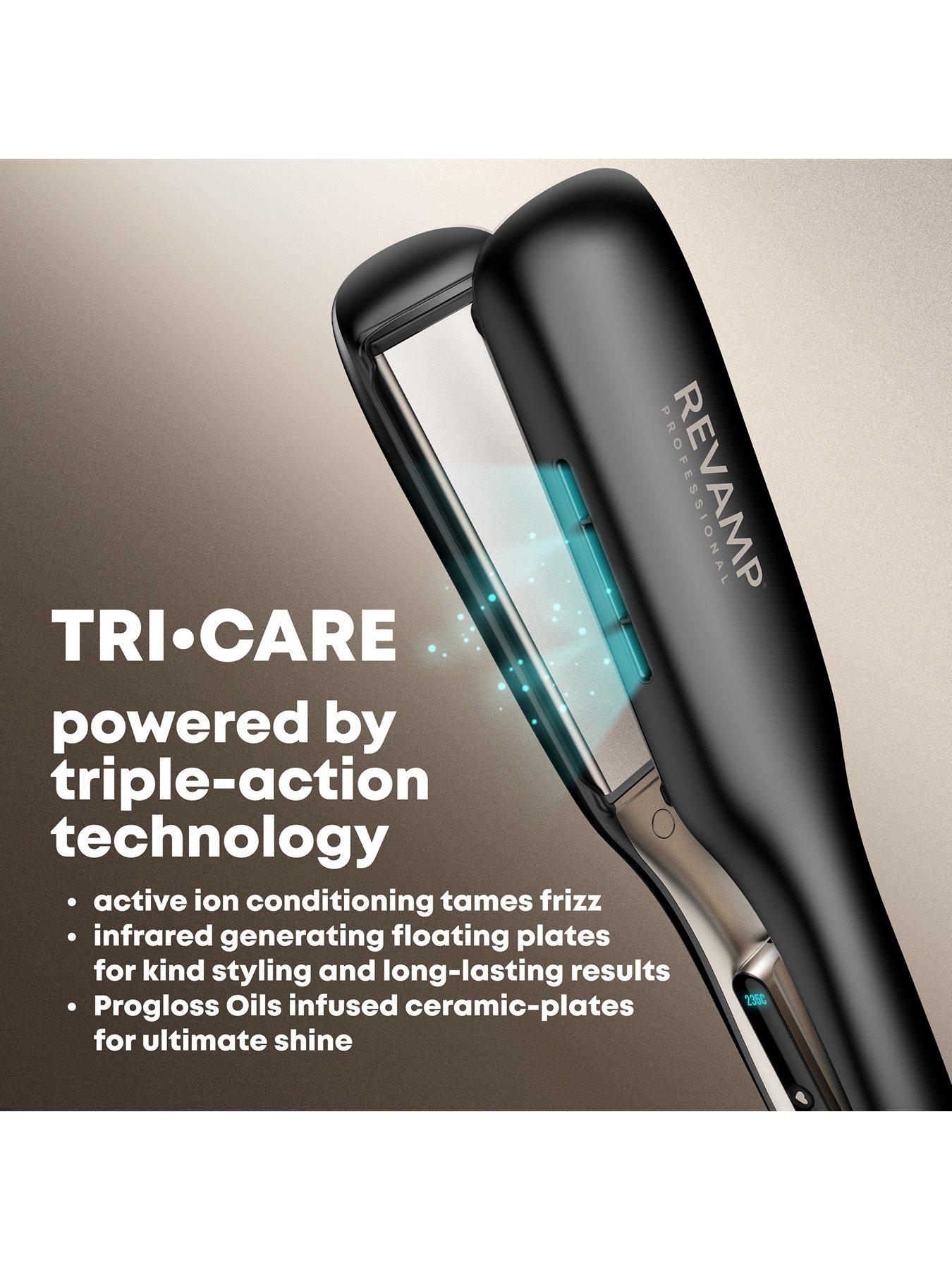 Image 2 of 8 of Revamp ENIGMA Tri-Care Wide Ceramic Infrared Straightener