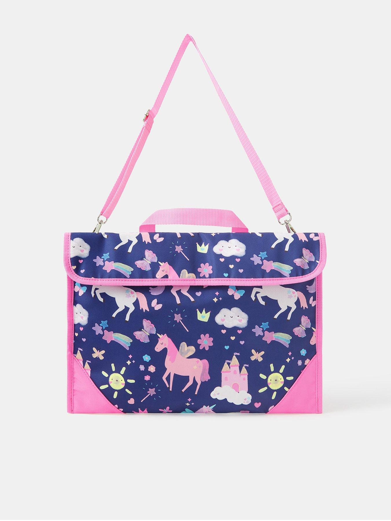 undefined Girls Unicorn Print Book Bag - Multi