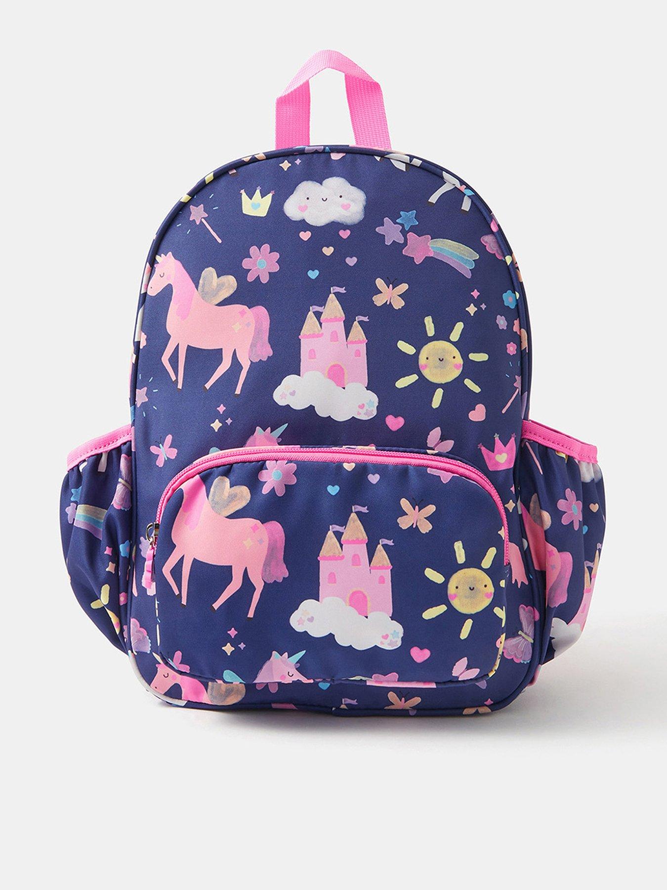 undefined Girls Unicorn Print Backpack - Multi
