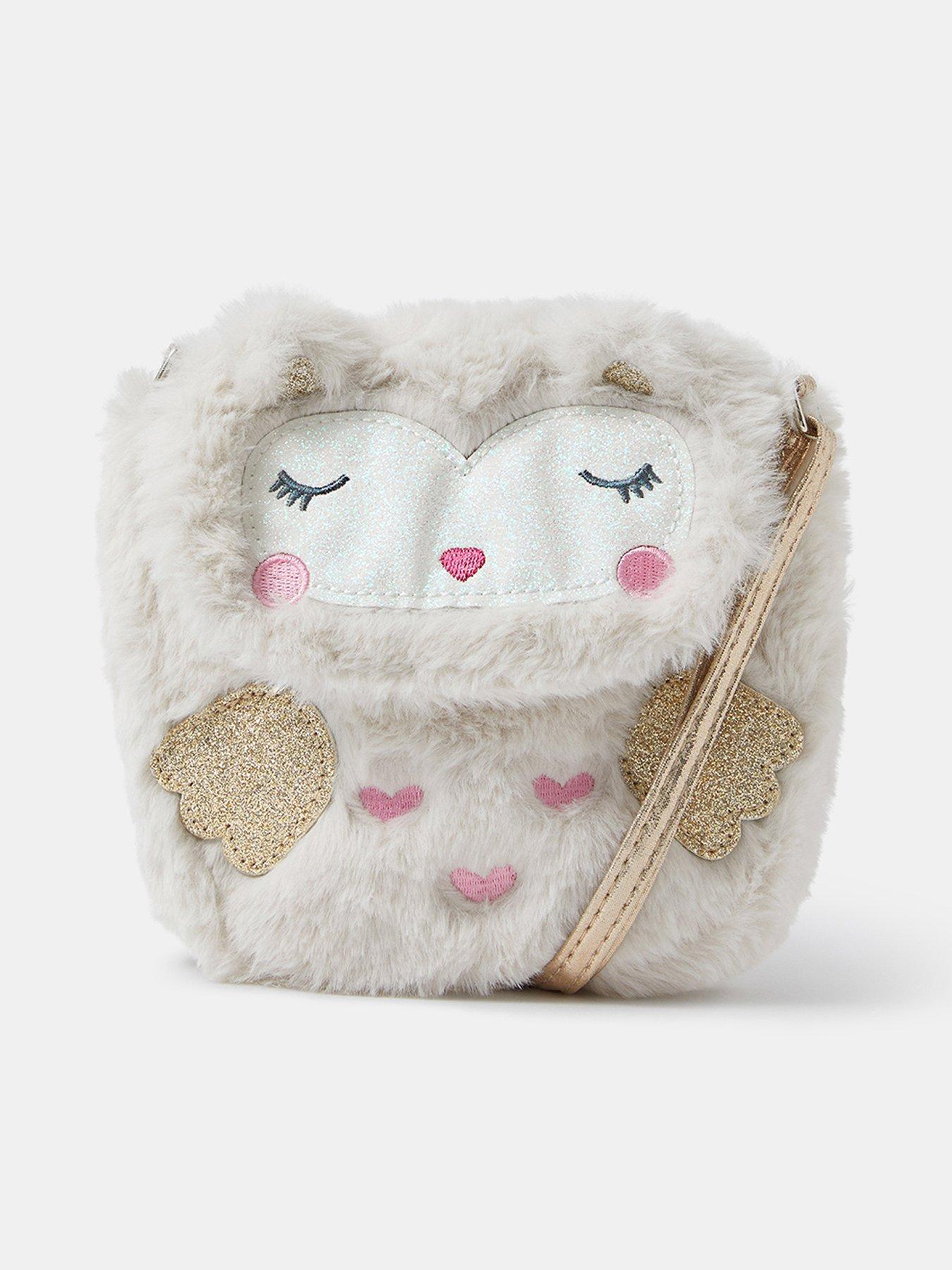 undefined Girls Owl Cross Body Bag - Beige