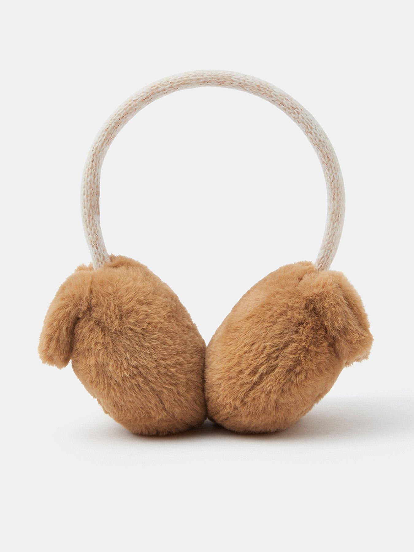 Accessorize Girls Sausage Dog Earmuffs - Brown