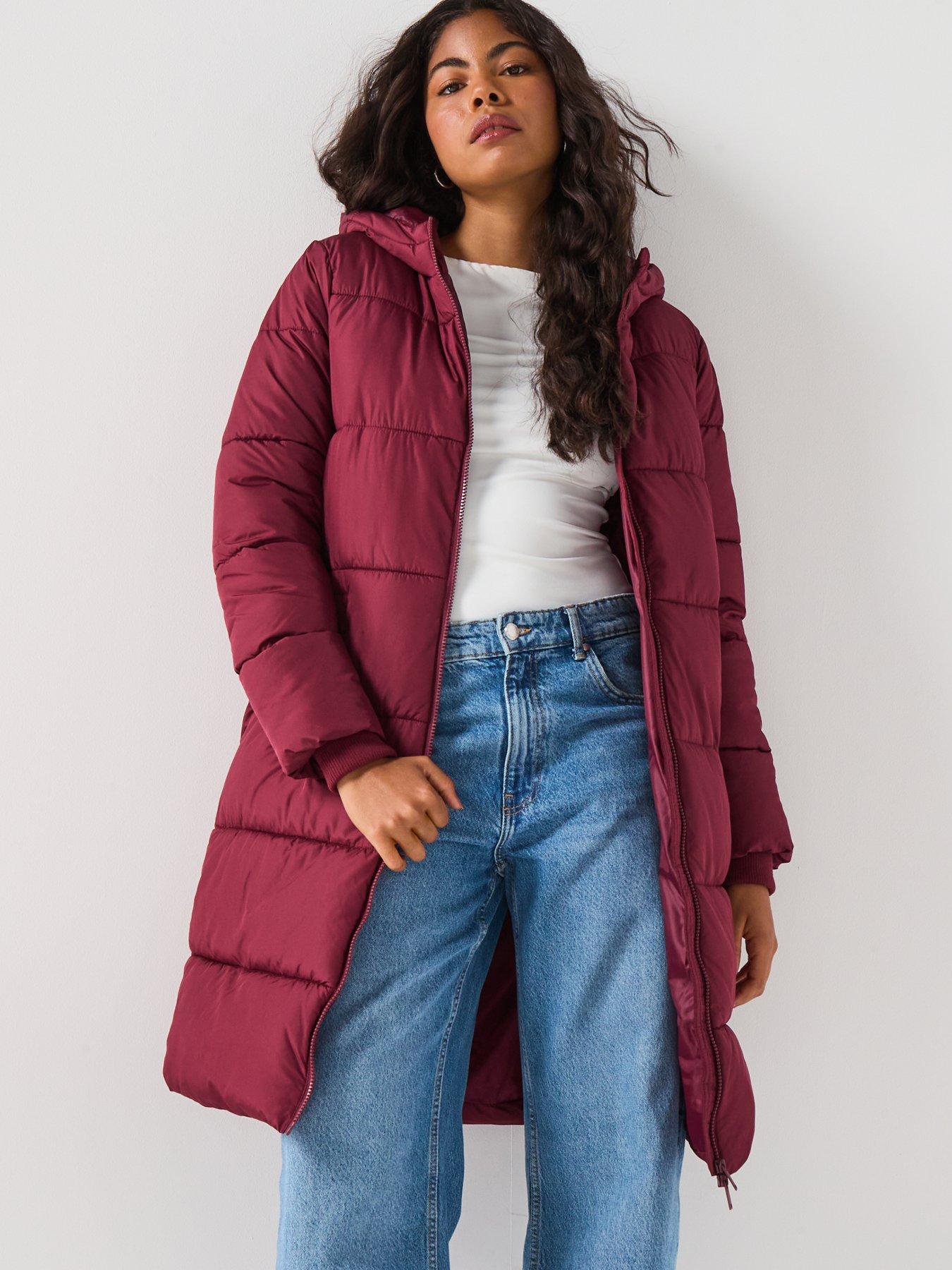 PIECES Pieces Long Puffer Jacket