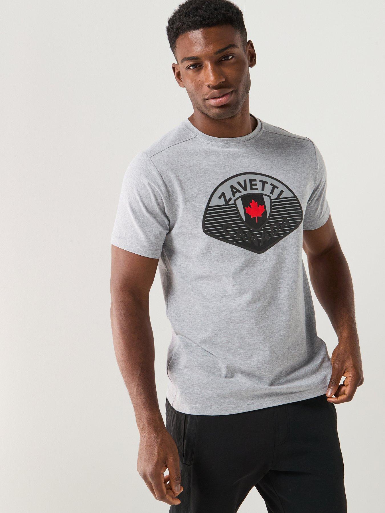 Zavetti Canada Botticini Short Sleeve Classic Large Logo T-Shirt - Grey