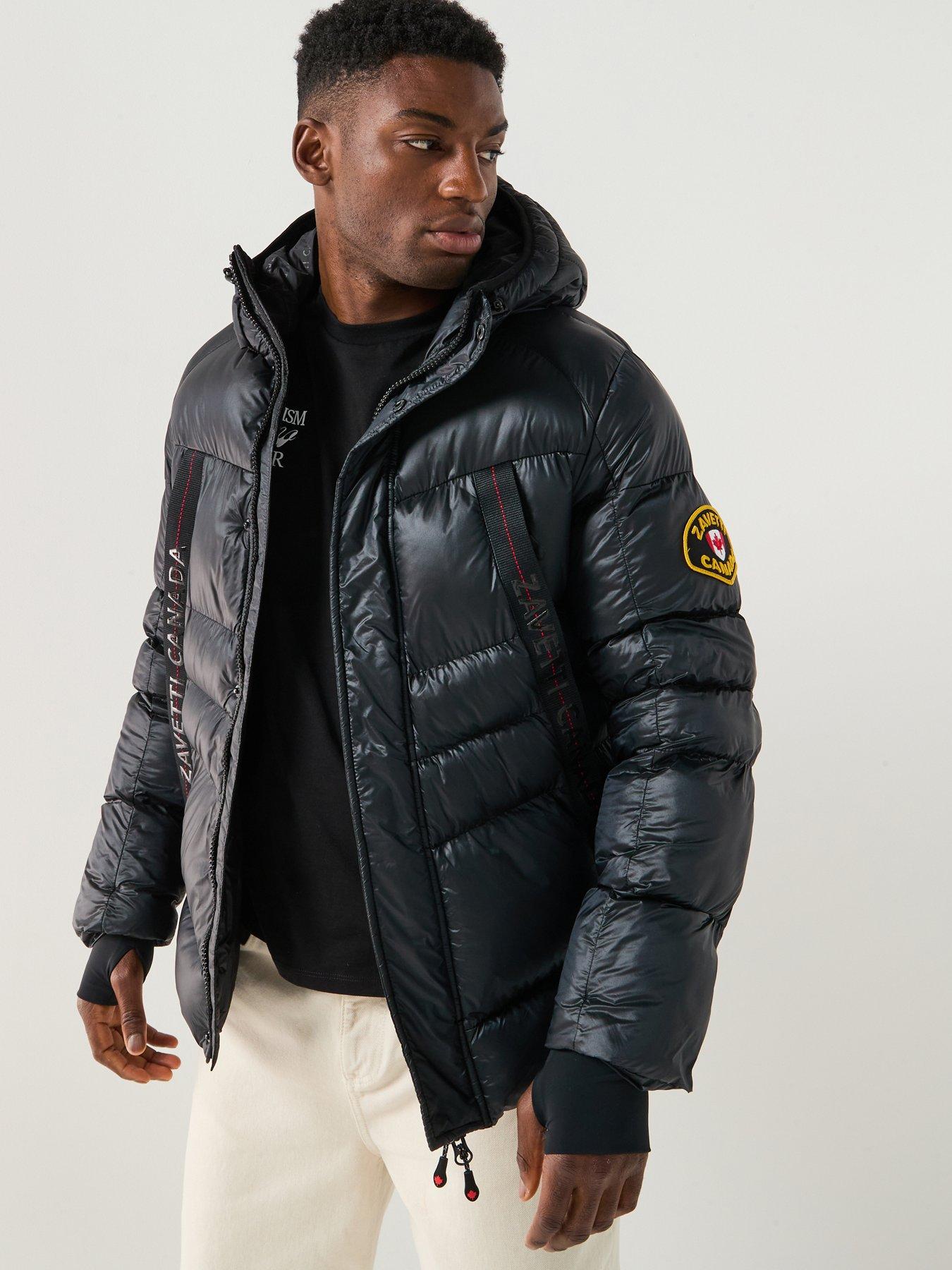 zavetti-canada-malzini-short-padded-coat-black