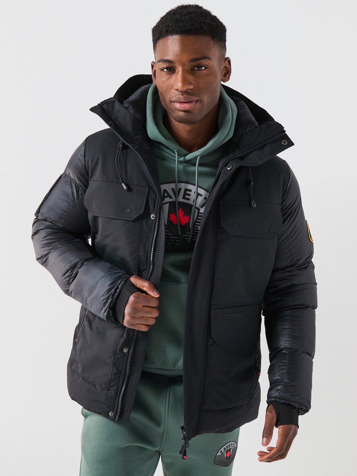 Zavetti Canada Mantio Duo Shine Padded Parka Coat - Black