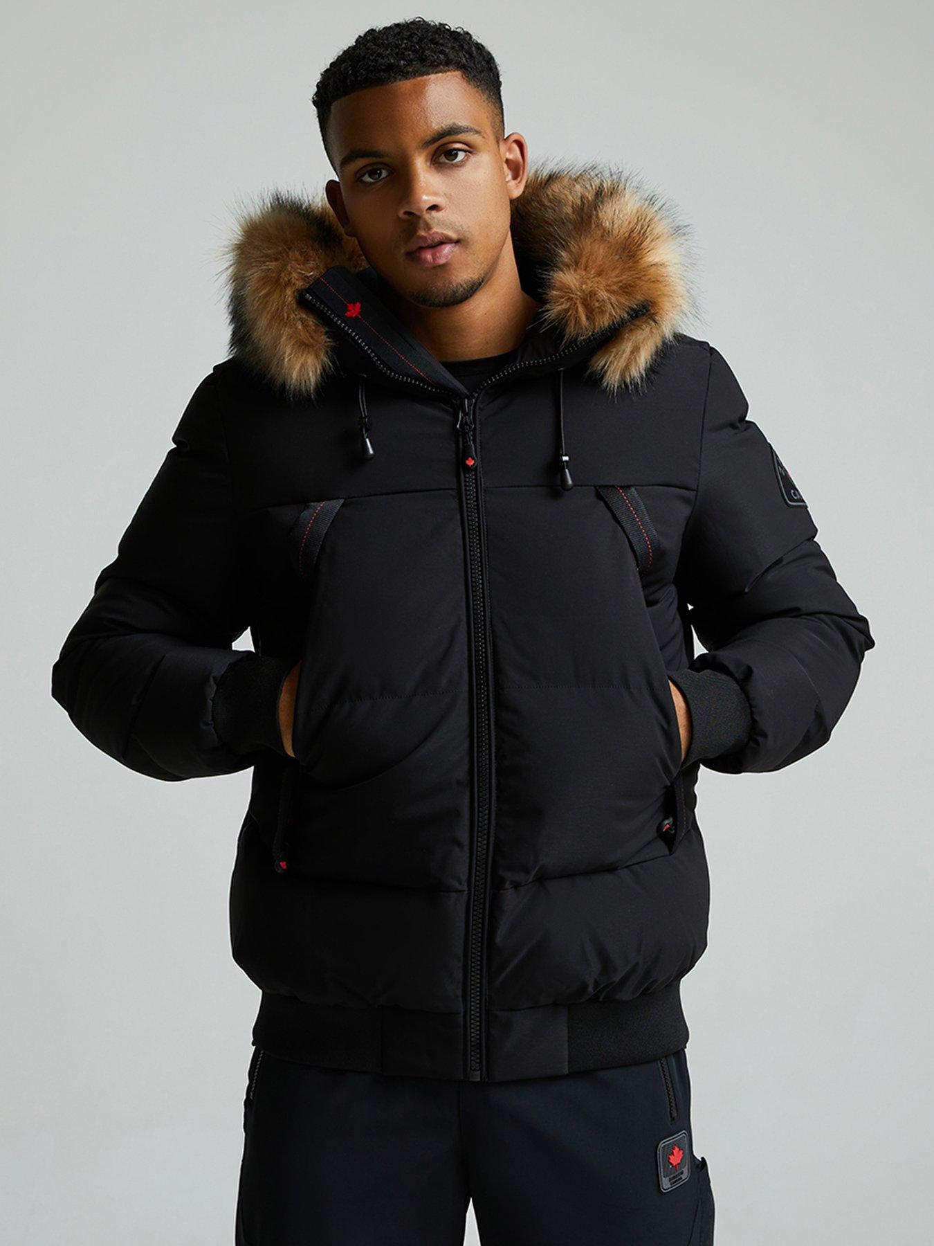 Zavetti Canada Navax Reflective Zip Bomber Jacket - Black