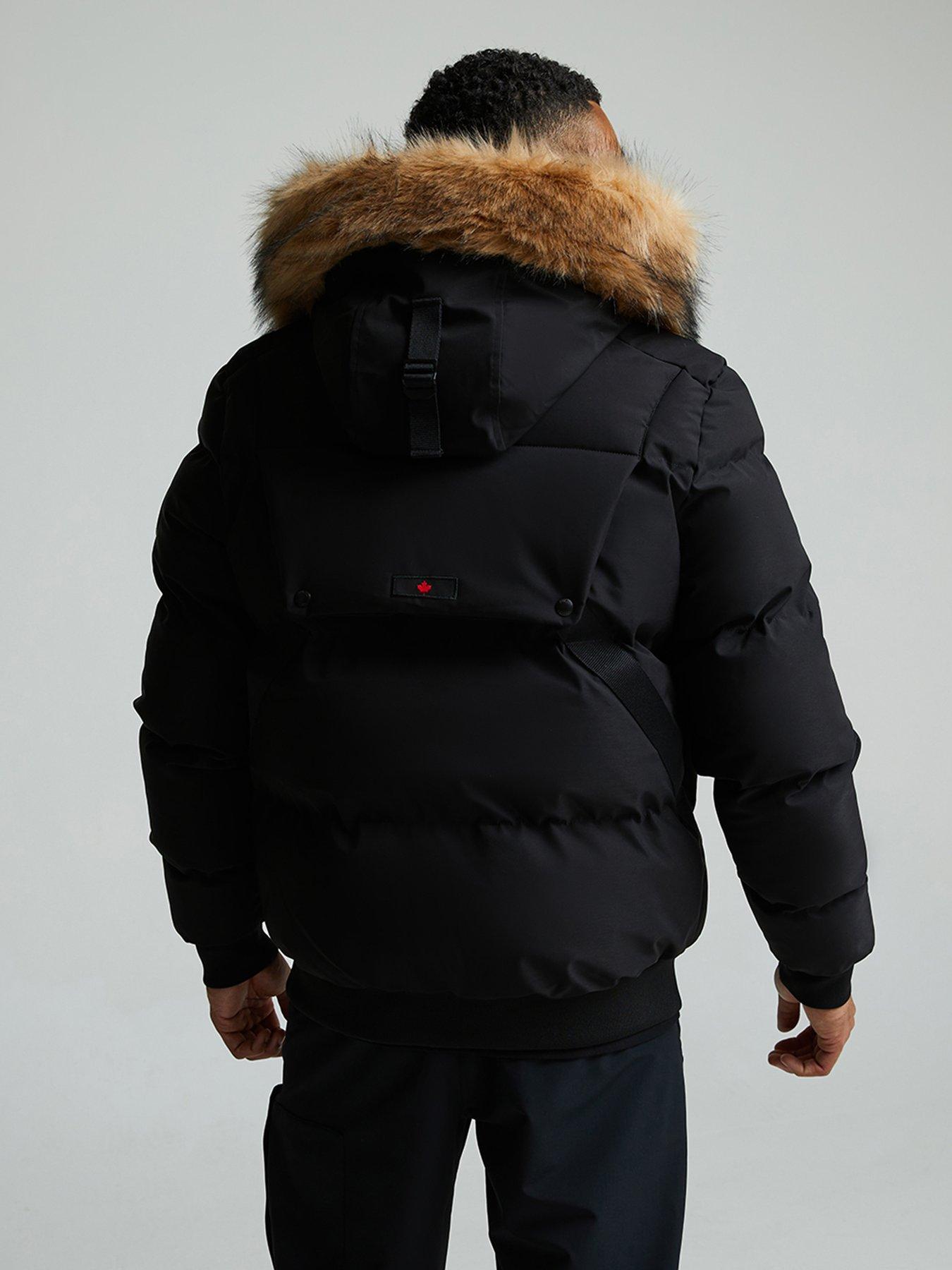 Zavetti Canada Navax Reflective Zip Bomber Jacket - Black | Very