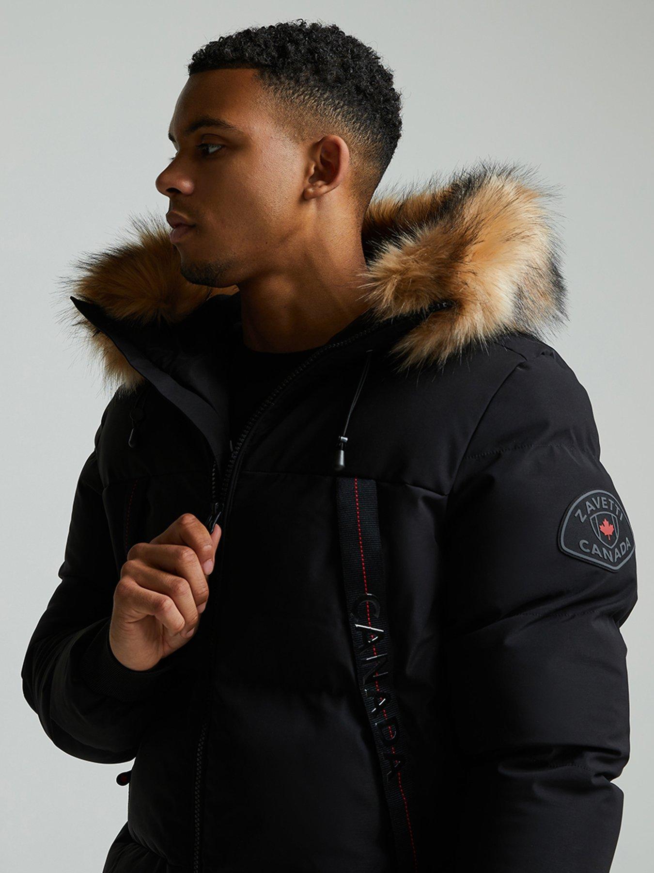 Zavetti Canada Navax Reflective Zip Bomber Jacket - Black | Very