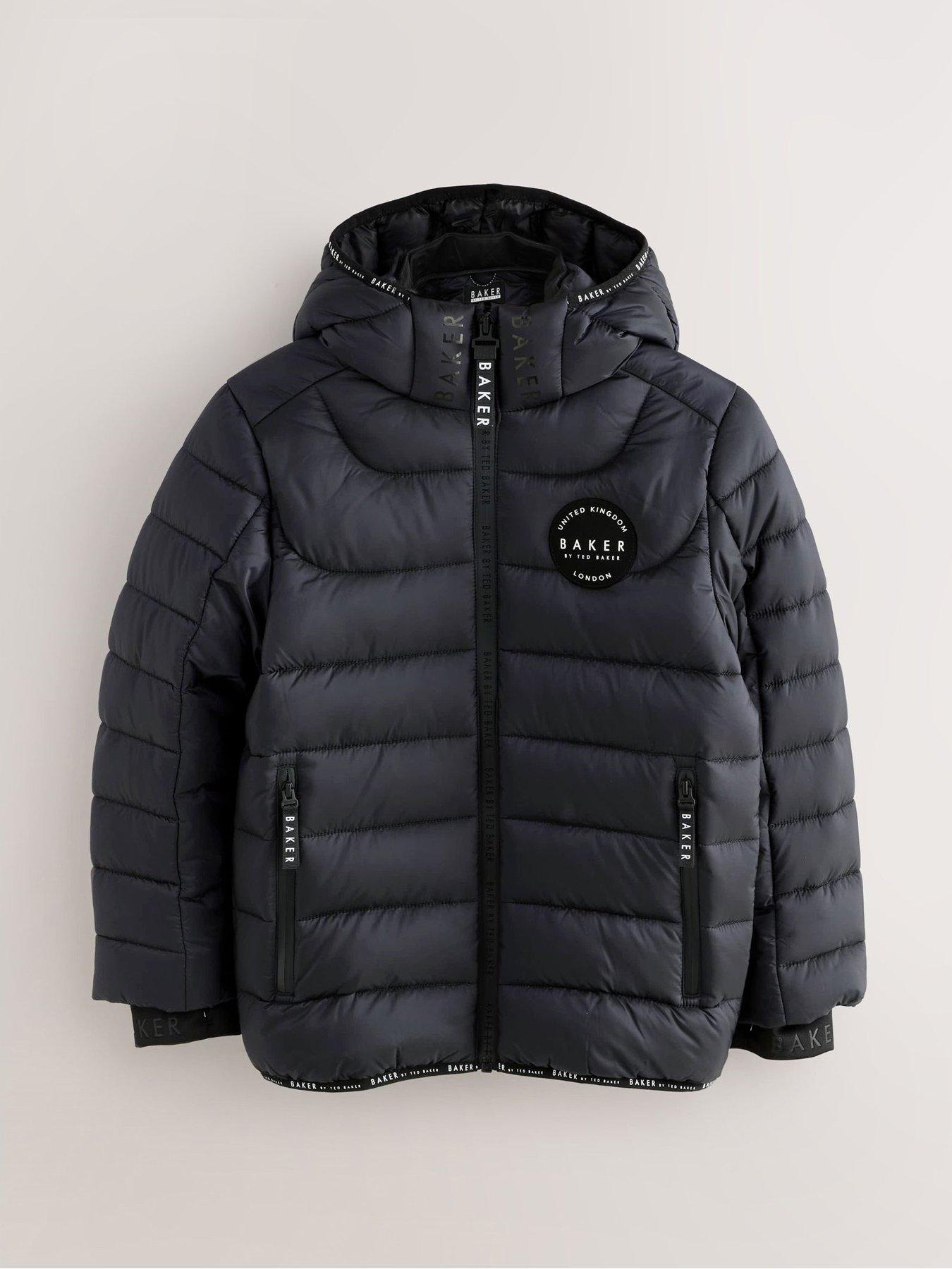 Ted Baker Boys Midweight Coat Black Very