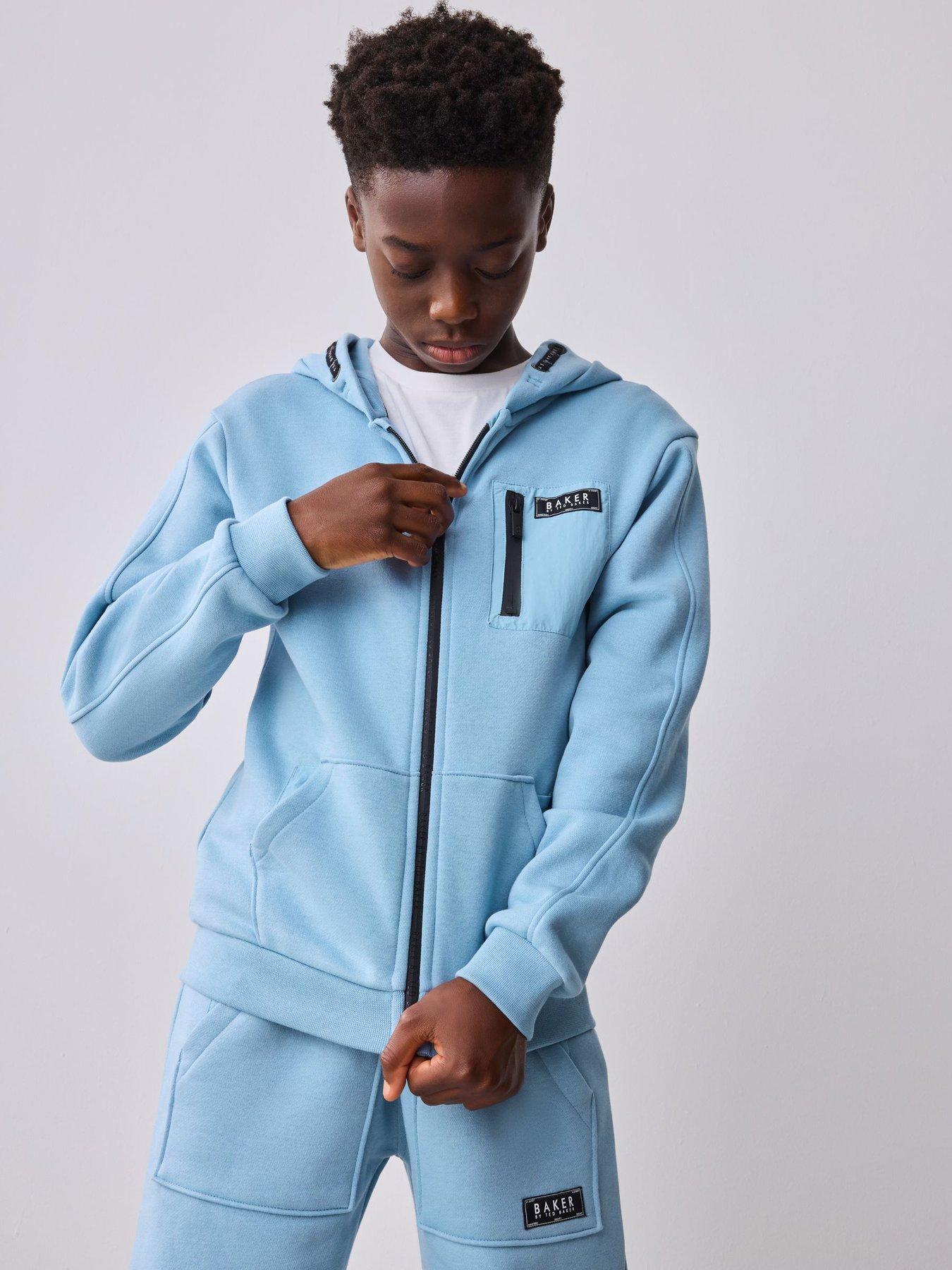 Image 3 of 6 of Ted Baker Boys Hoodie Set - Blue