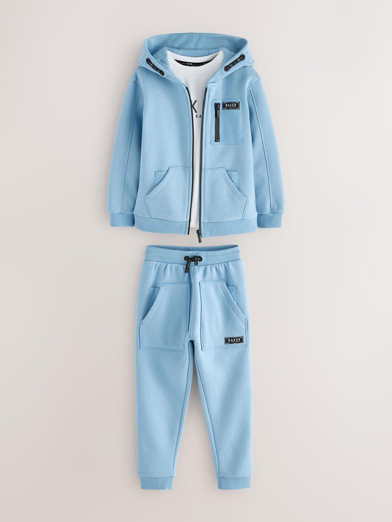 Image 5 of 6 of Ted Baker Boys Hoodie Set - Blue