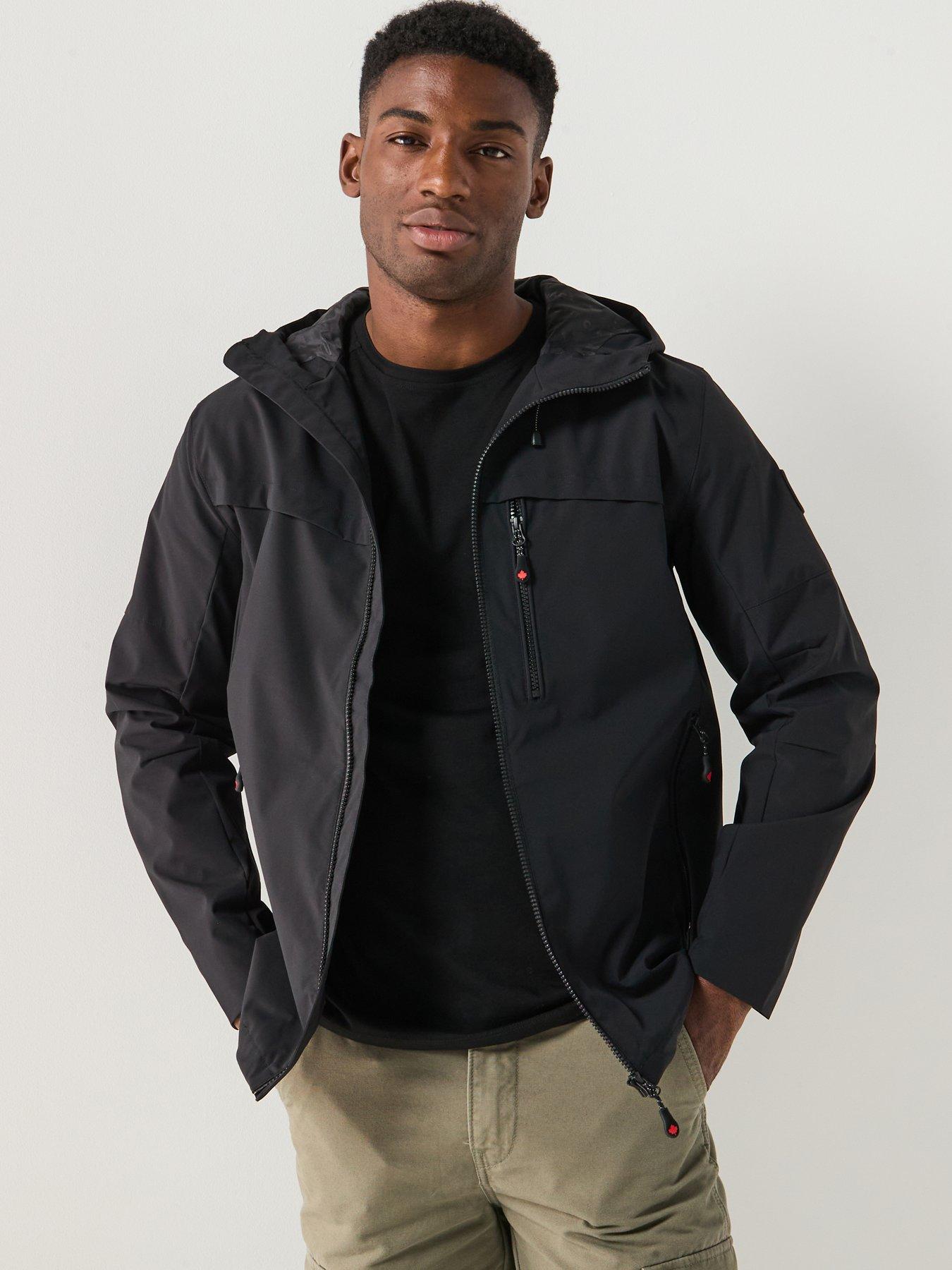undefined Sevillio Hooded Windbreaker Jacket - Black