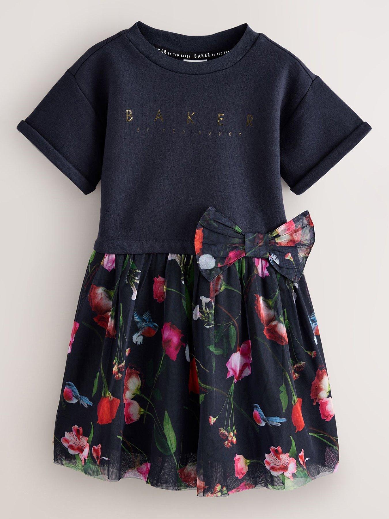 Ted Baker Girls Dress - Navy