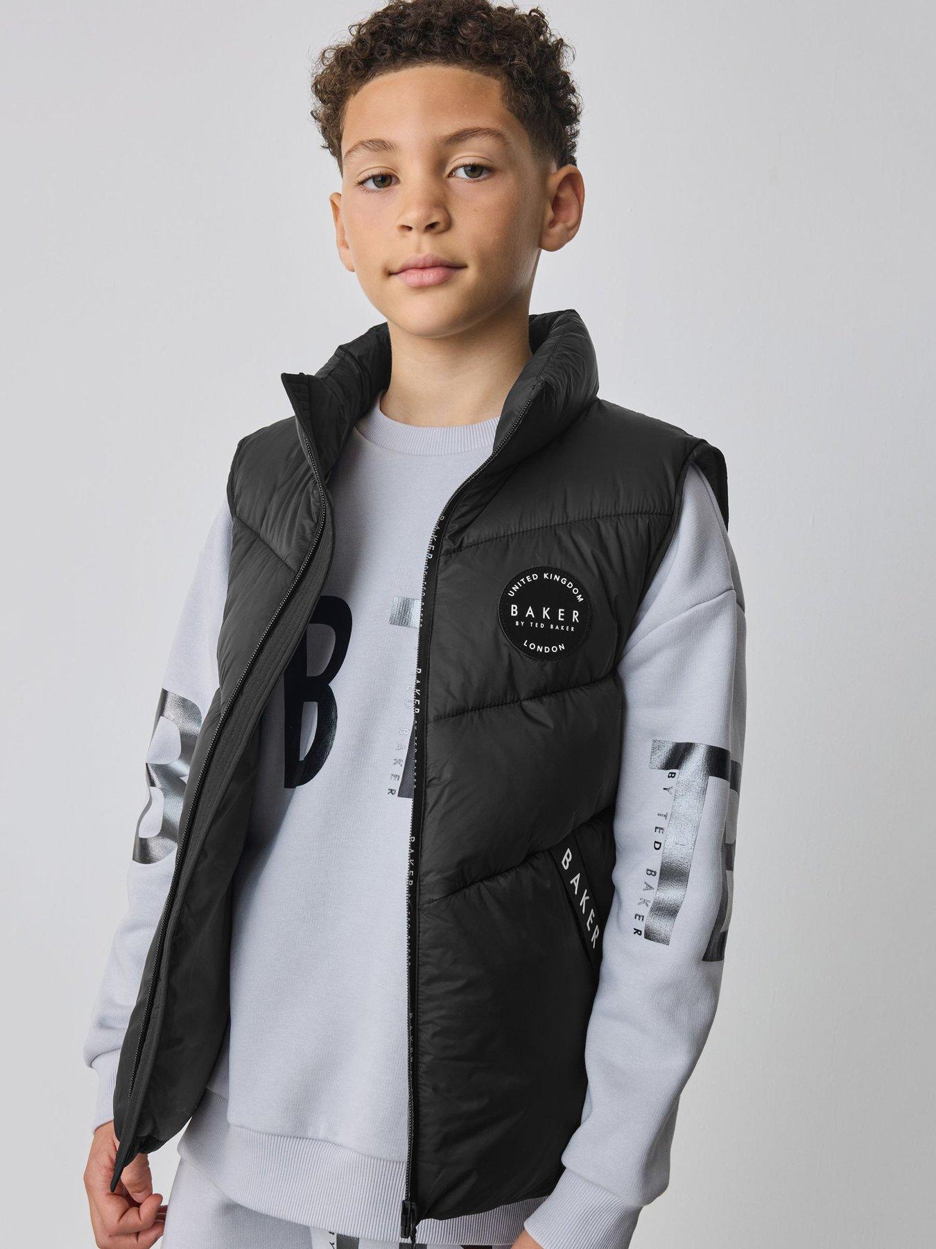 undefined Older Boys Sporty Gilet - Black