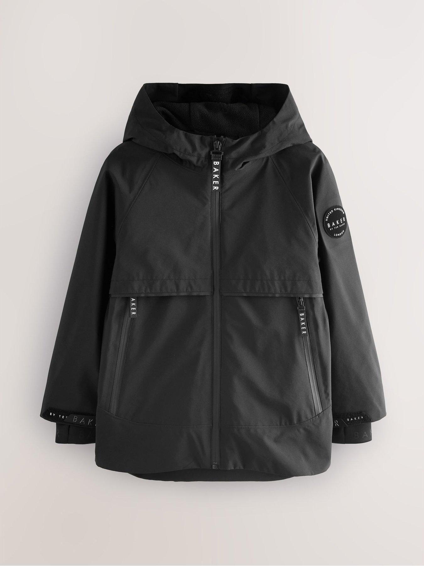 Ted Baker Boys Waterproof Coat Black Very
