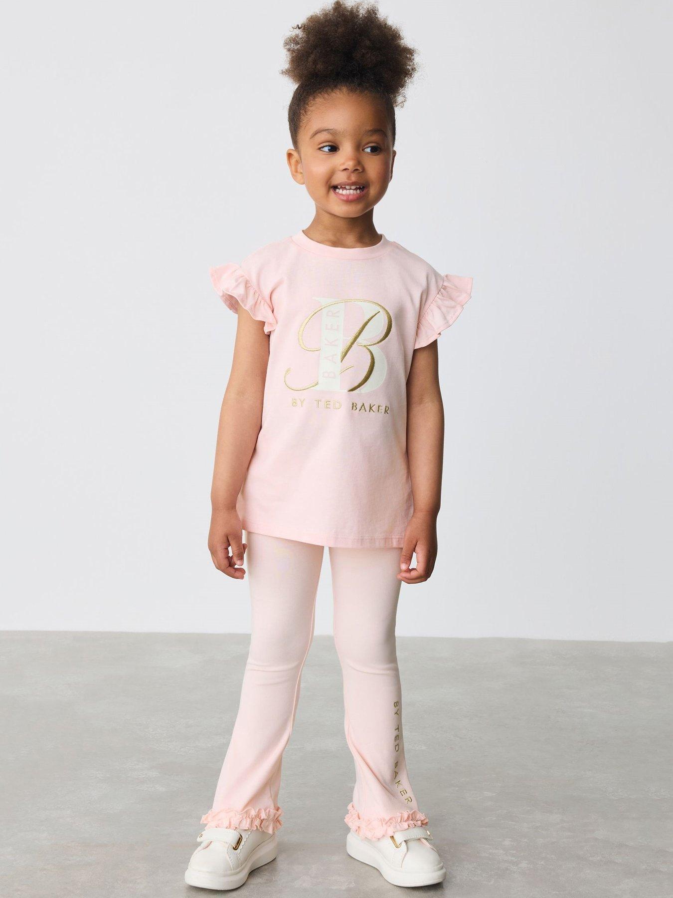 undefined Younger Girls Top And Legging Set - Pink