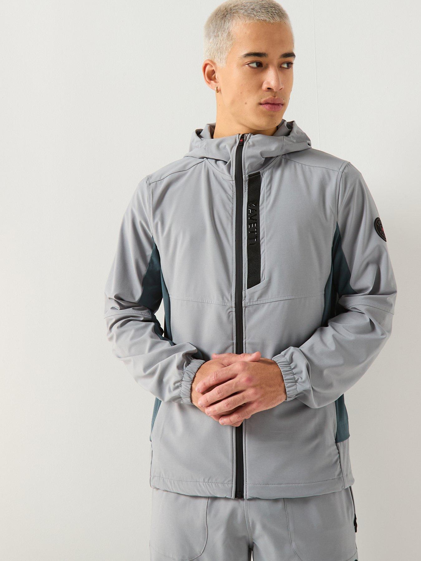 Zavetti Canada Verozo Reflective Zip Through Woven Hoody - Grey