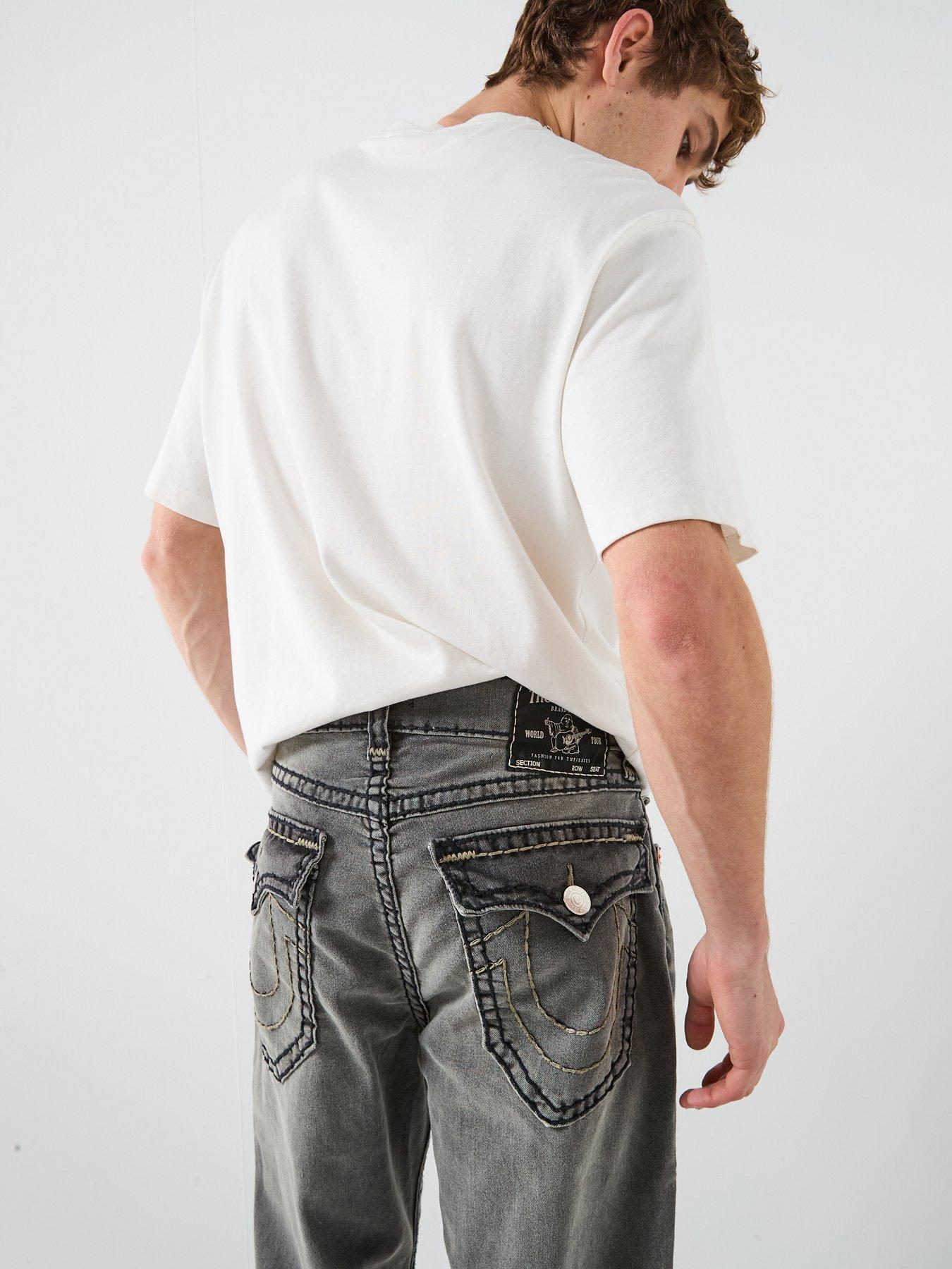 TRUE RELIGION Bobby Super T Baggy Fit Jeans - Grey | Very