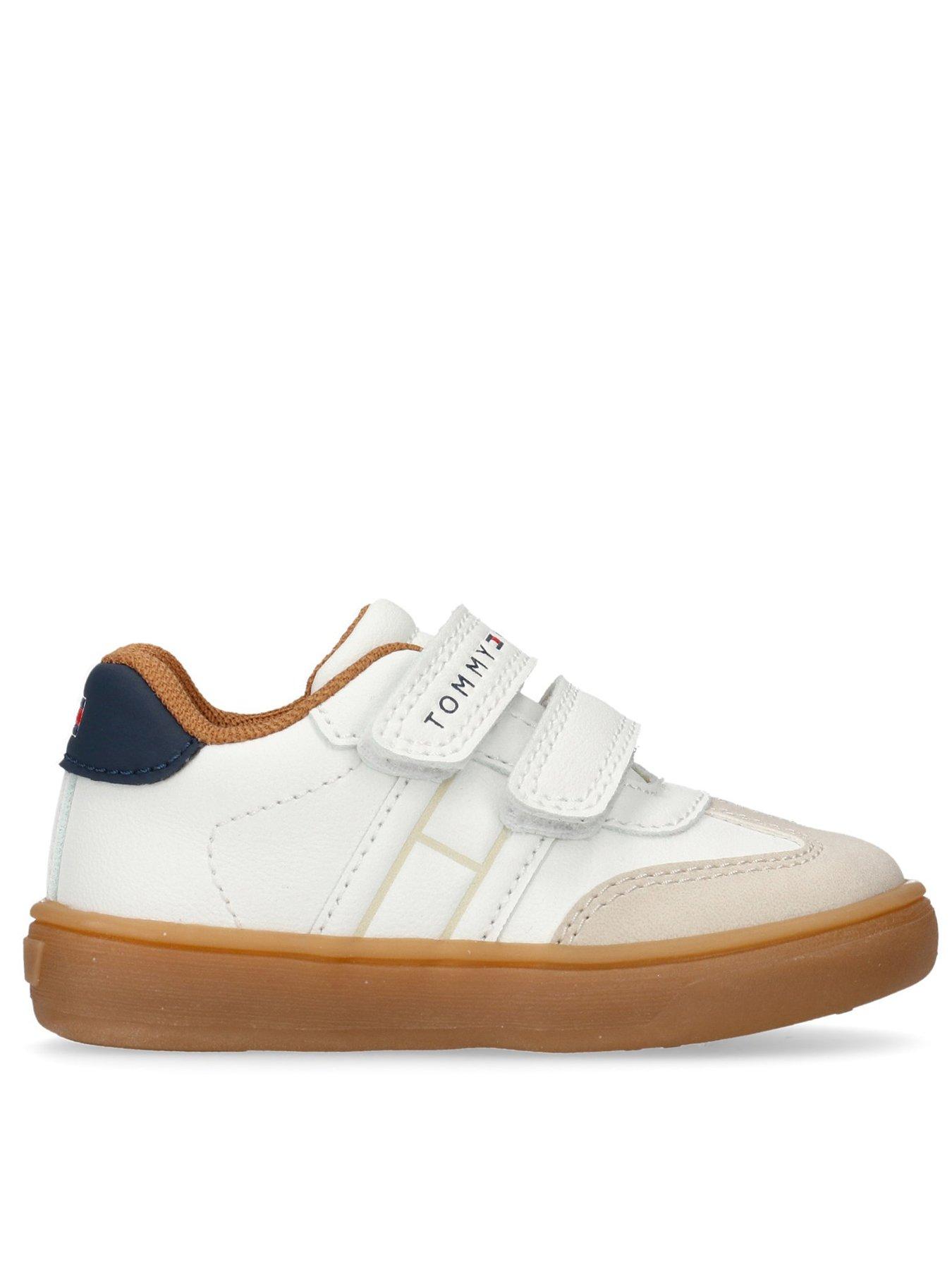 undefined Boys Low Cut Velcro Sneaker - Beige
