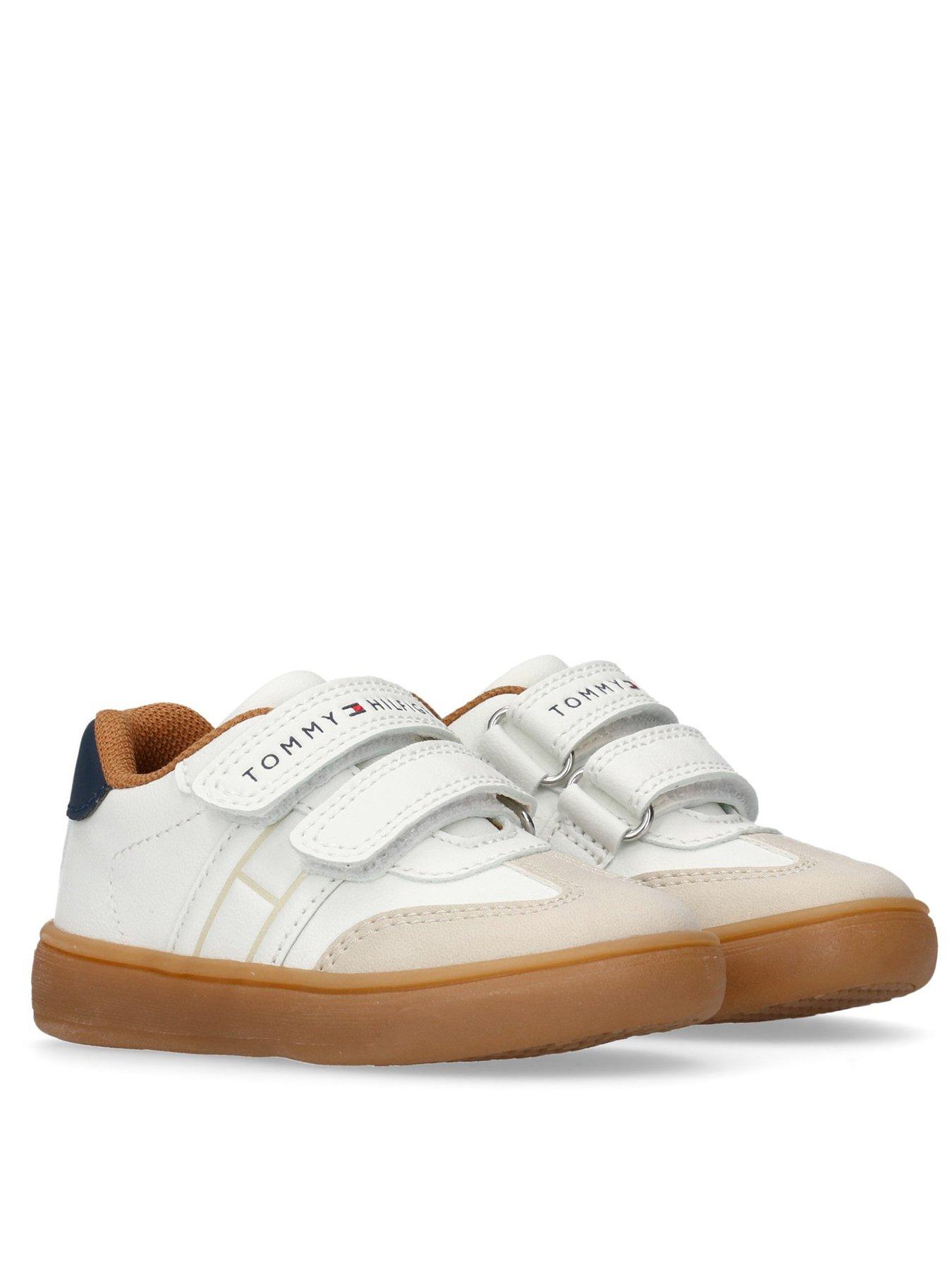 Image 2 of 5 of Tommy Hilfiger Boys Low Cut Velcro Sneaker - Beige