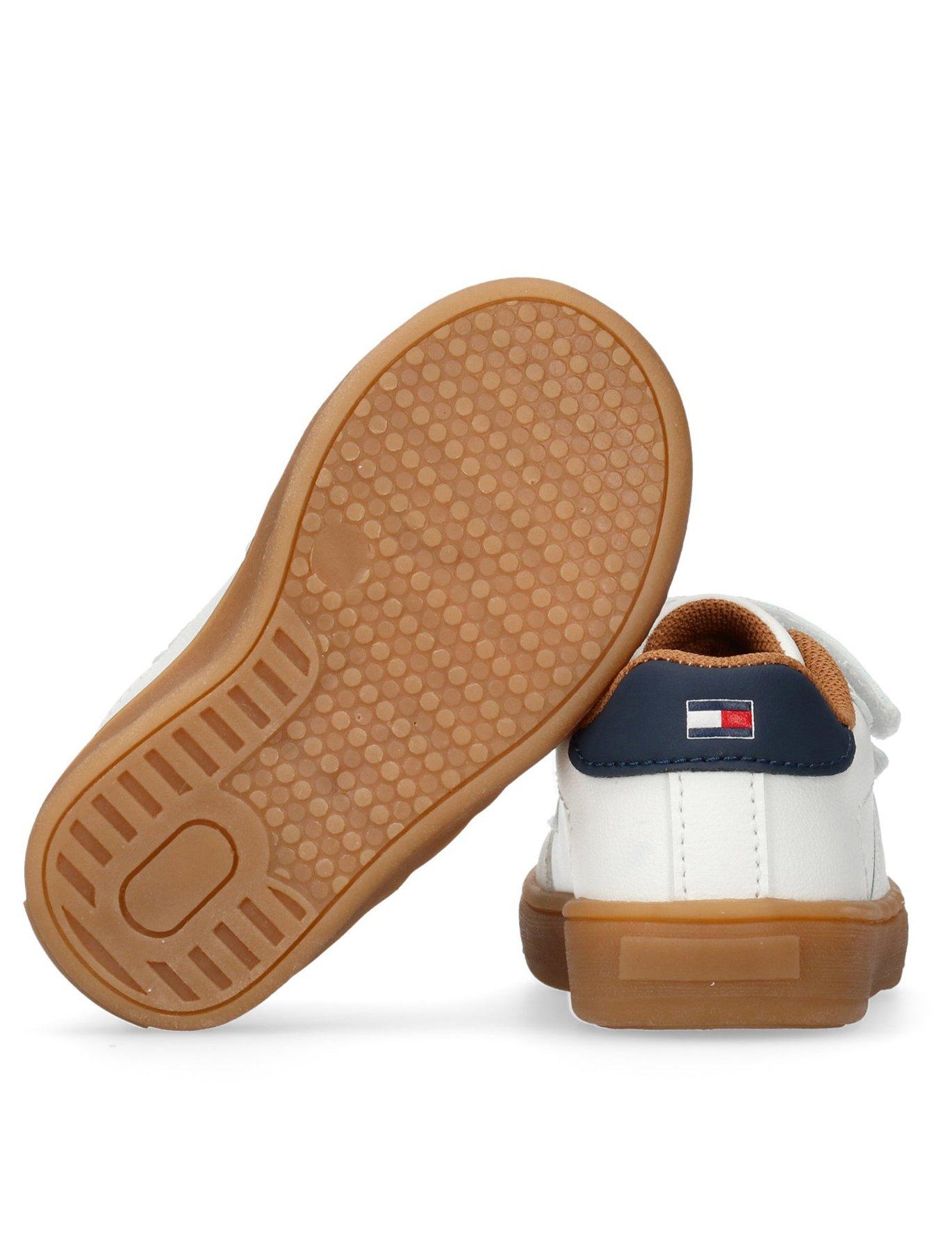 Image 3 of 5 of Tommy Hilfiger Boys Low Cut Velcro Sneaker - Beige